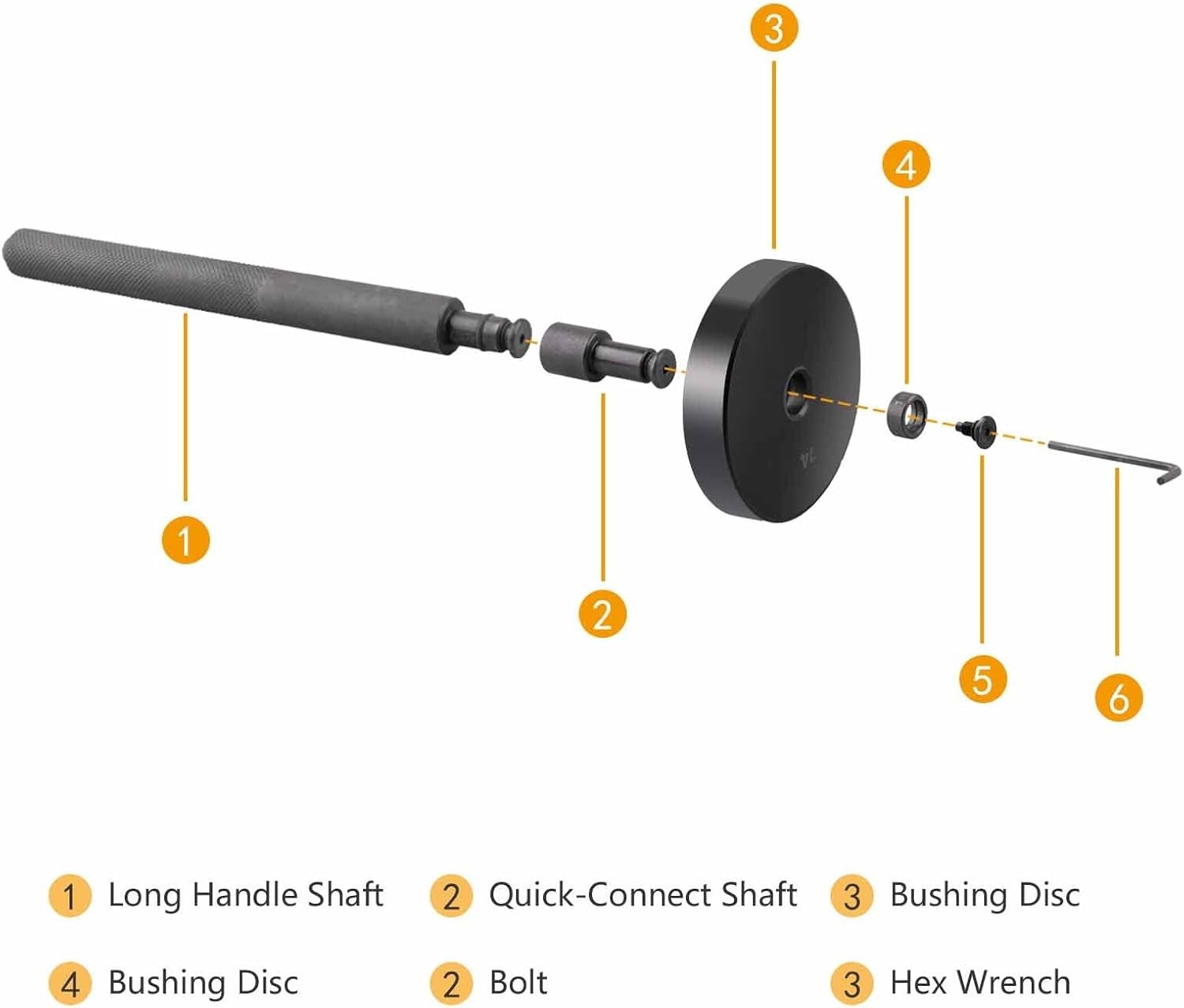 Universal Bushing Driver Tool Kit – 52 Discs for Efficient Bearing Replacement