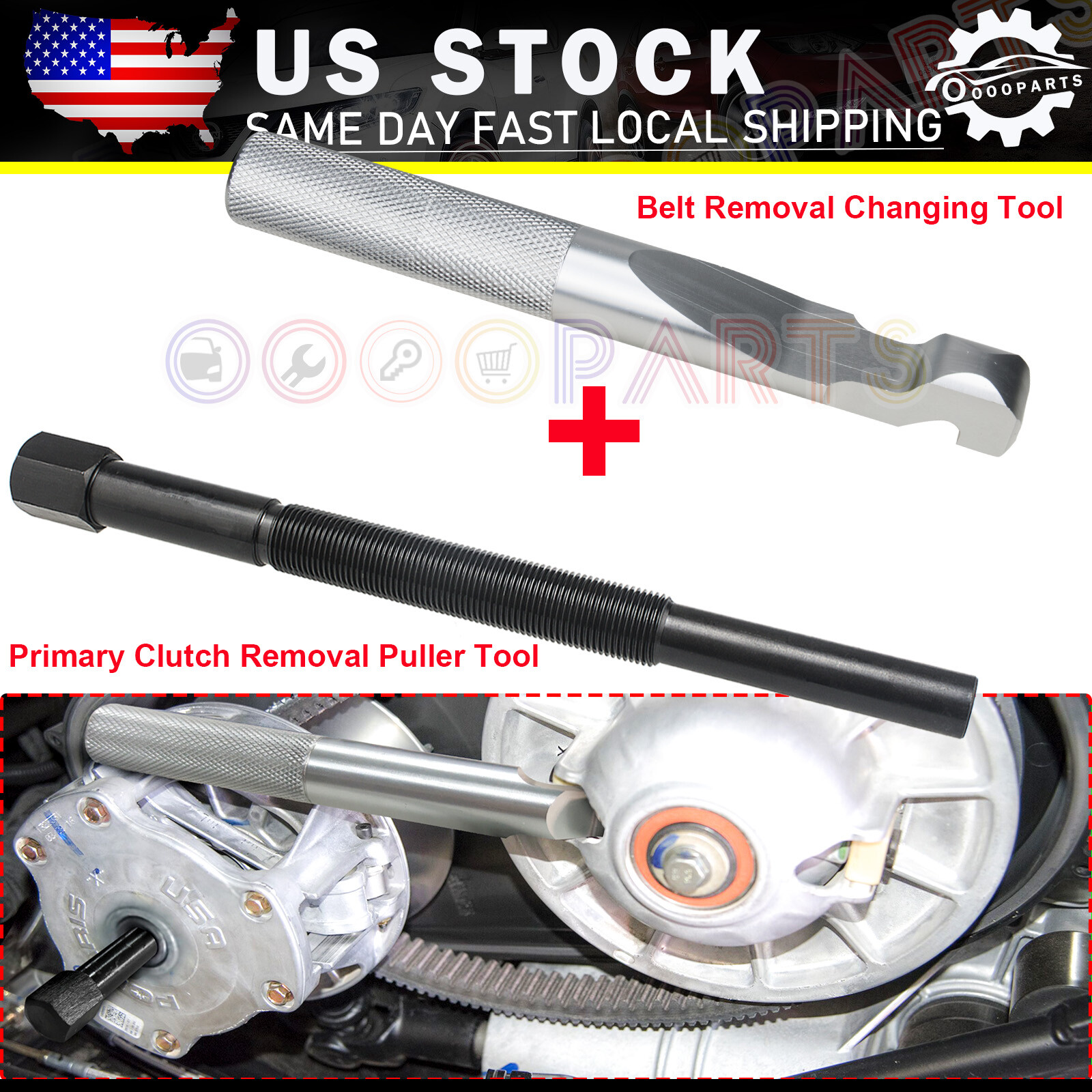 Primary Clutch Belt Changing Puller Removal Tool For Polaris RZR XP 1000 900 800