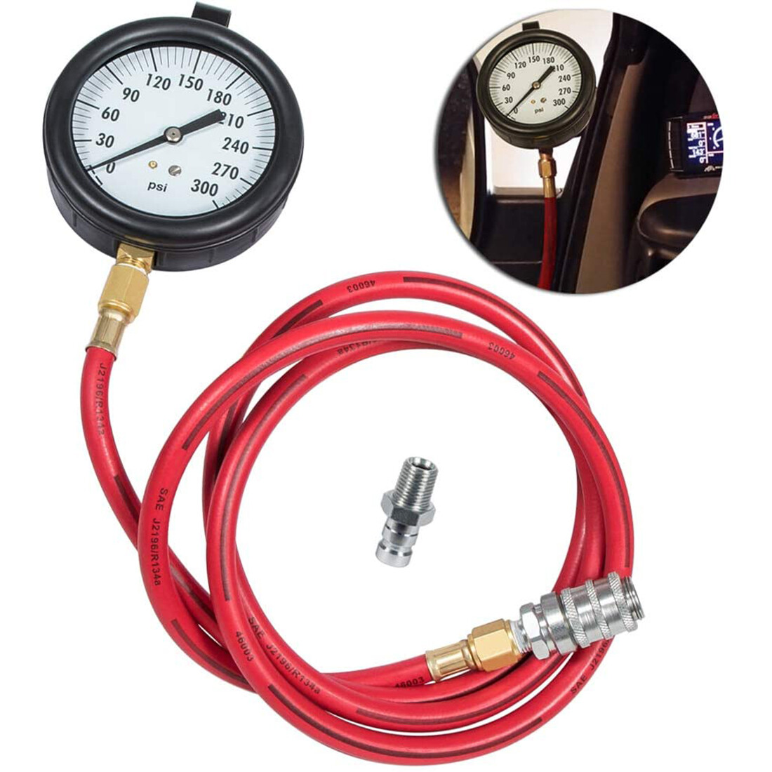 TU-32-20 Compucheck Fuel System Pressure Test Gauge 300 PSI for Cummins Diesel
