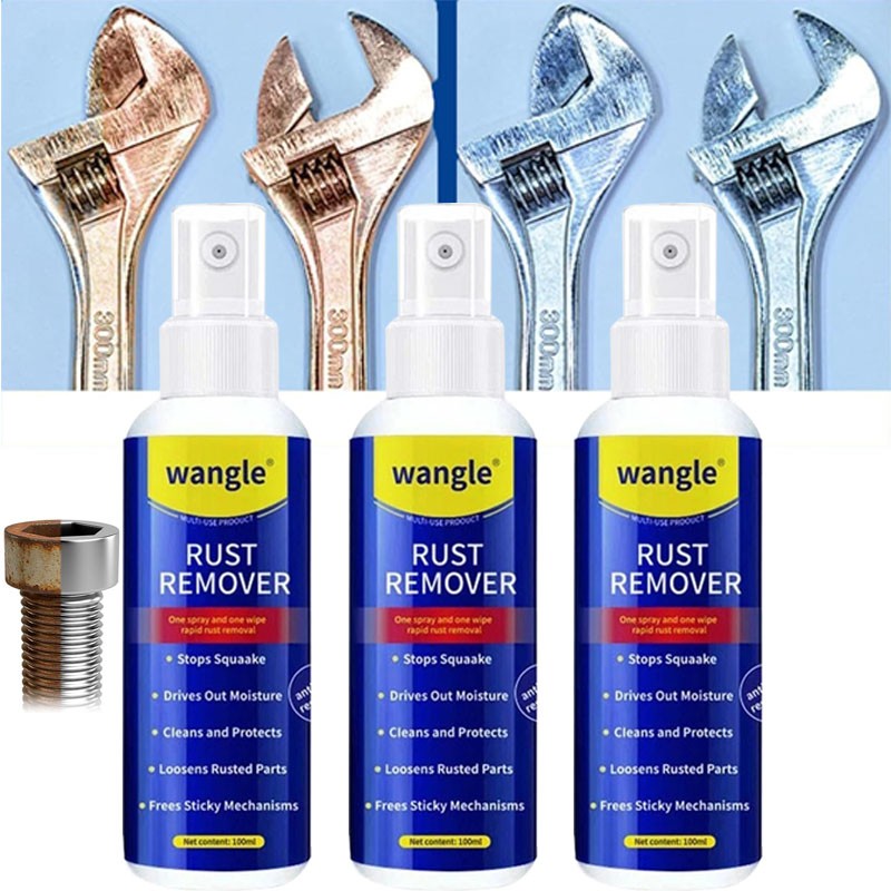 Wangle Rust Remover,Anti-Rust Lubricant Spray & Rust Remover Easy Application