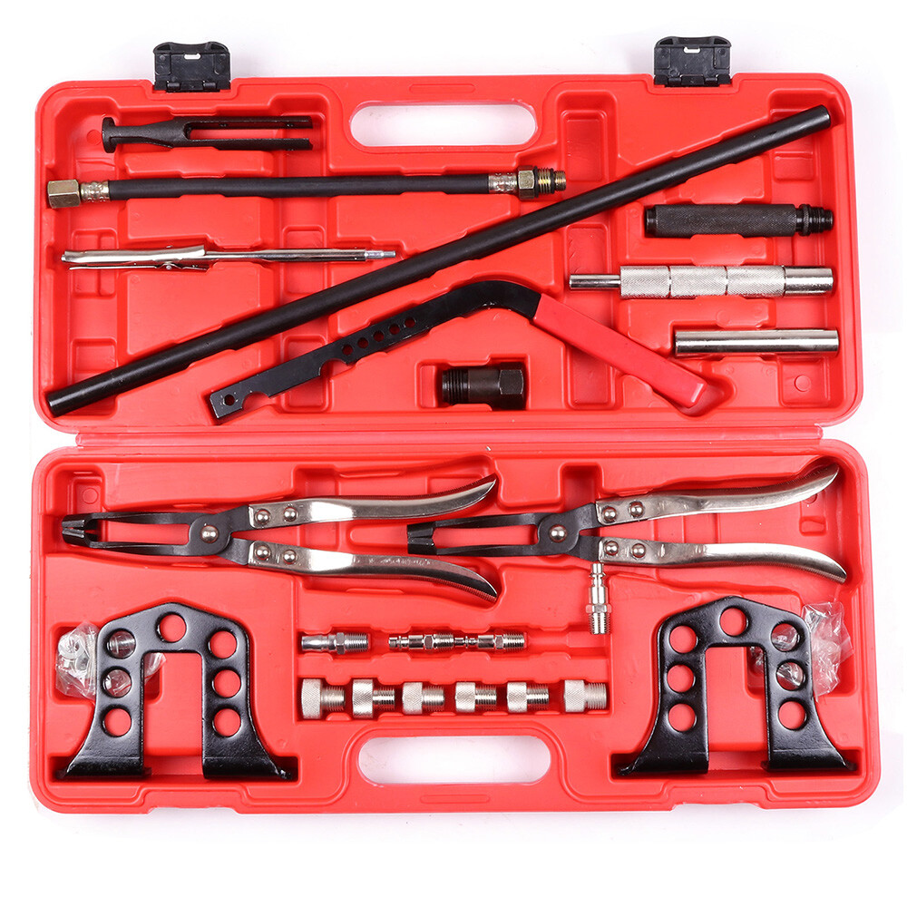 23PCS Valve Spring Compressor Stem Seal Installer Remover OHV OHC Tool Set Steel