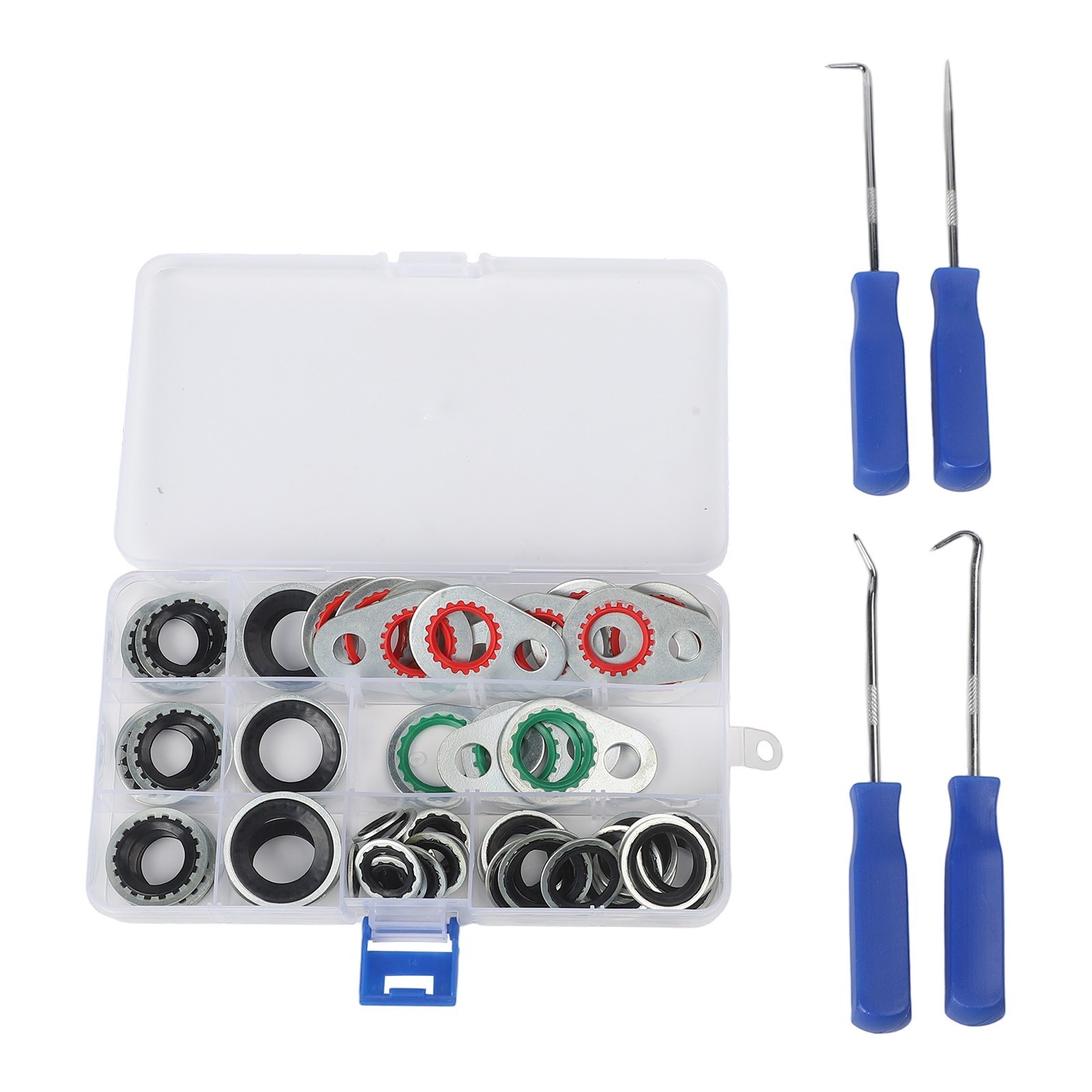 60pcs Air Conditioning Compressor Gasket Repair Set with Essential Tools