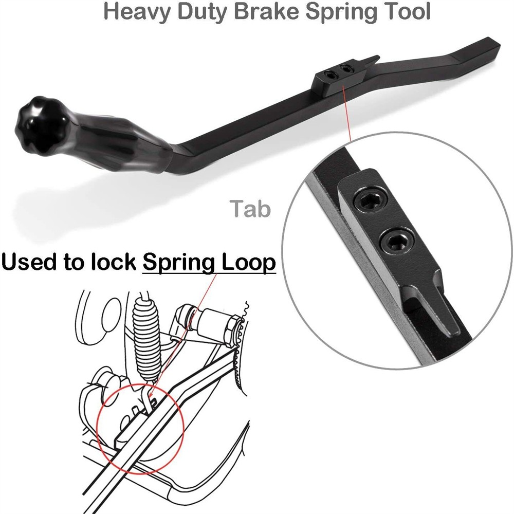 ☀️5081 S-Cam Air Brake Spring Tool Replace 5081 Heavy Duty Steel (Black)