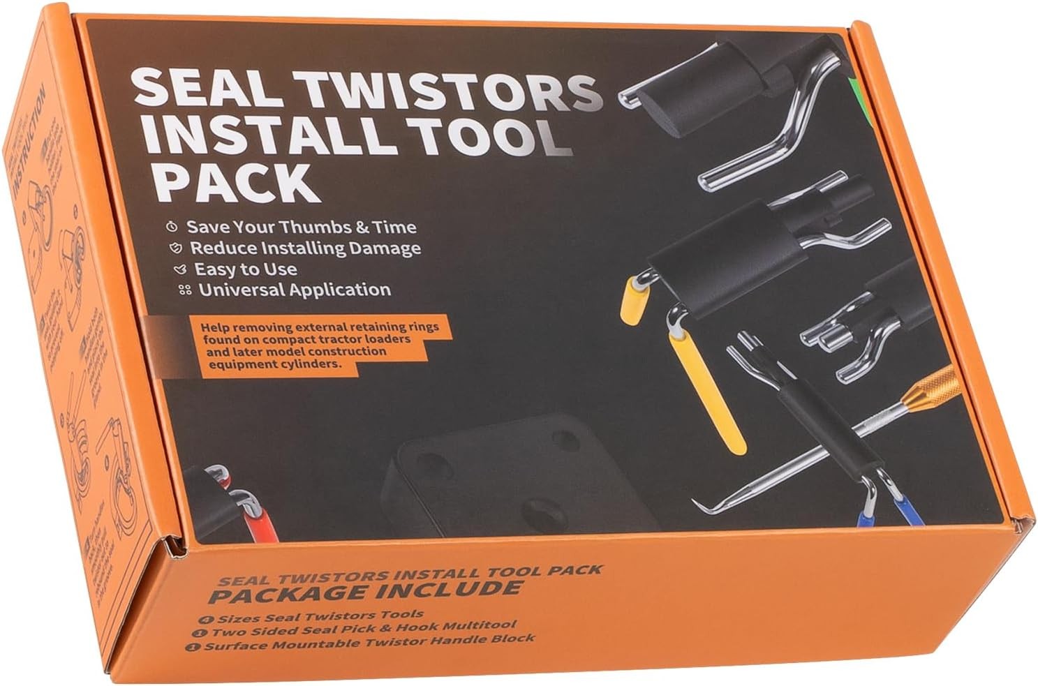 Hydraulic Seal Installation Tool Set Rod Seal Packing Install Kit UCup Twistor
