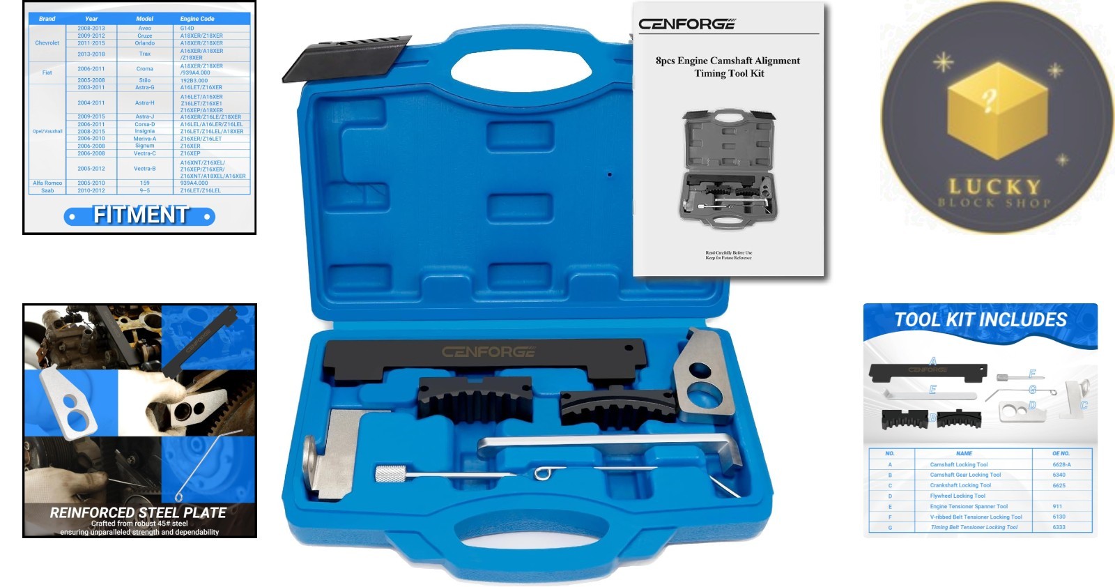 Engine Timing Belt Tool Set – Easy Installation for 1.4L to 1.8L