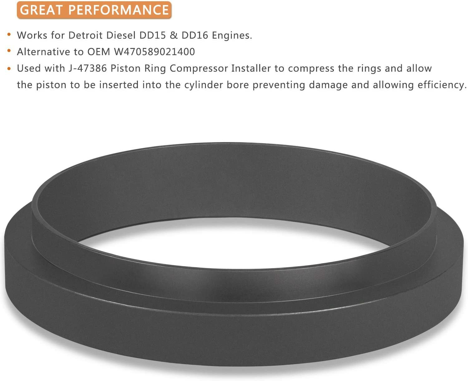 Carbon Scraper Tool for Detroit Diesel DD15 DD16 Engines Used with J-47386