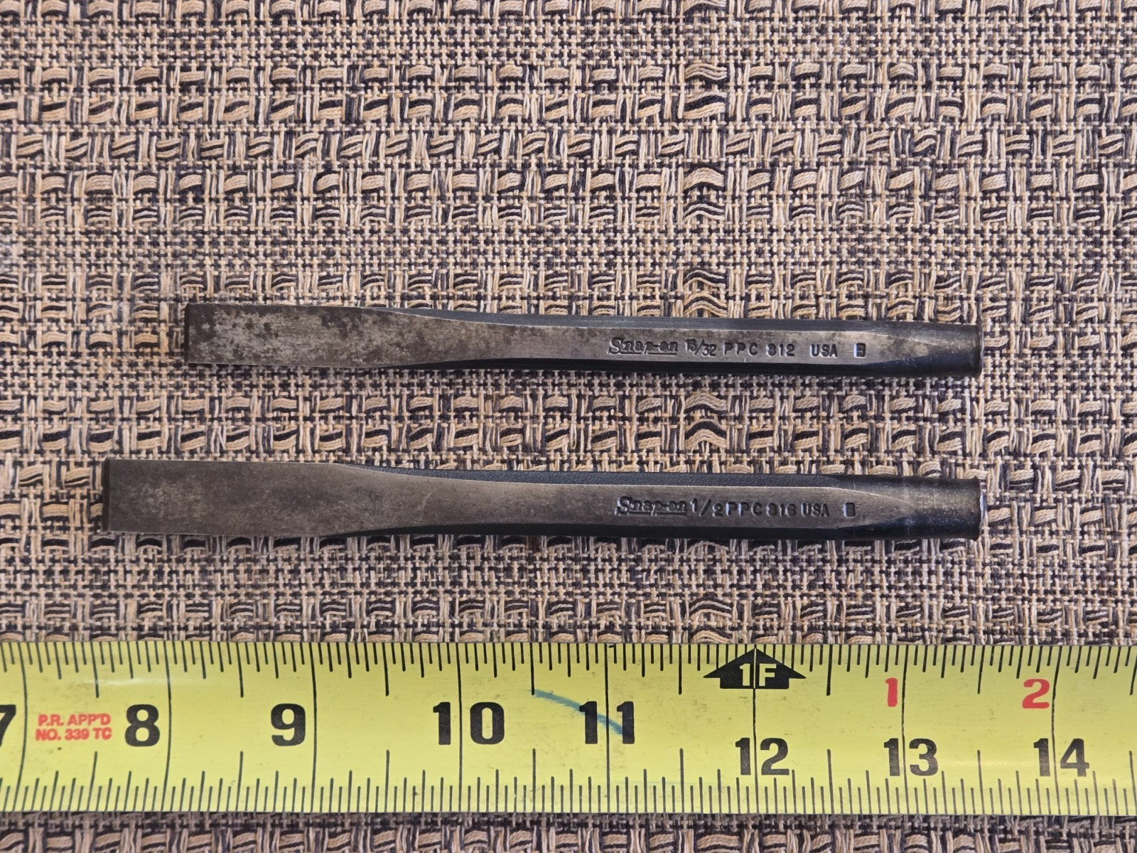 Lot of 2! SNAP-ON PPC 812 11/32″ and PPC 816 1/2″ Chisels