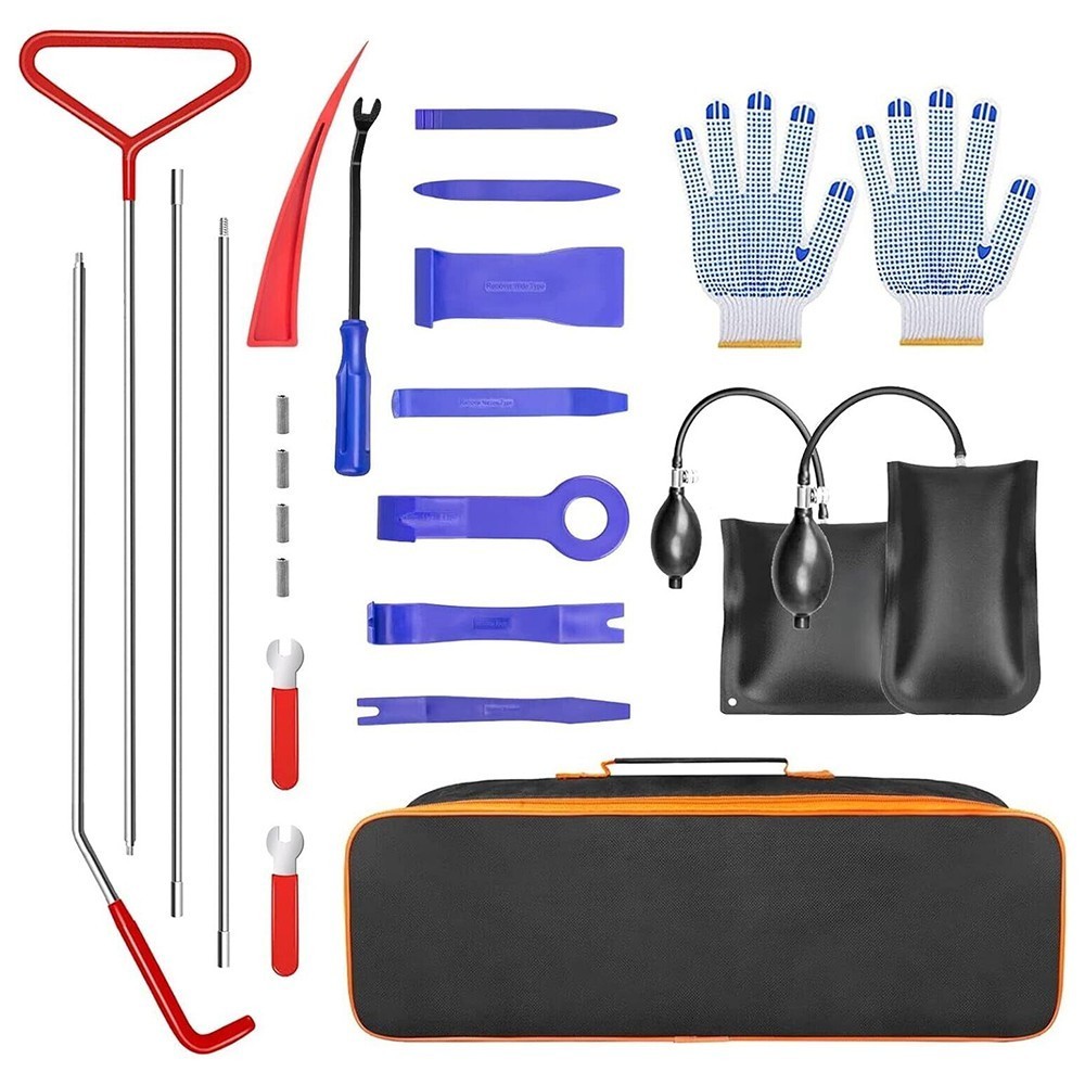 24Pcs/set Emergency Car Window Door Dent Removal Universal Repair Tool Kit