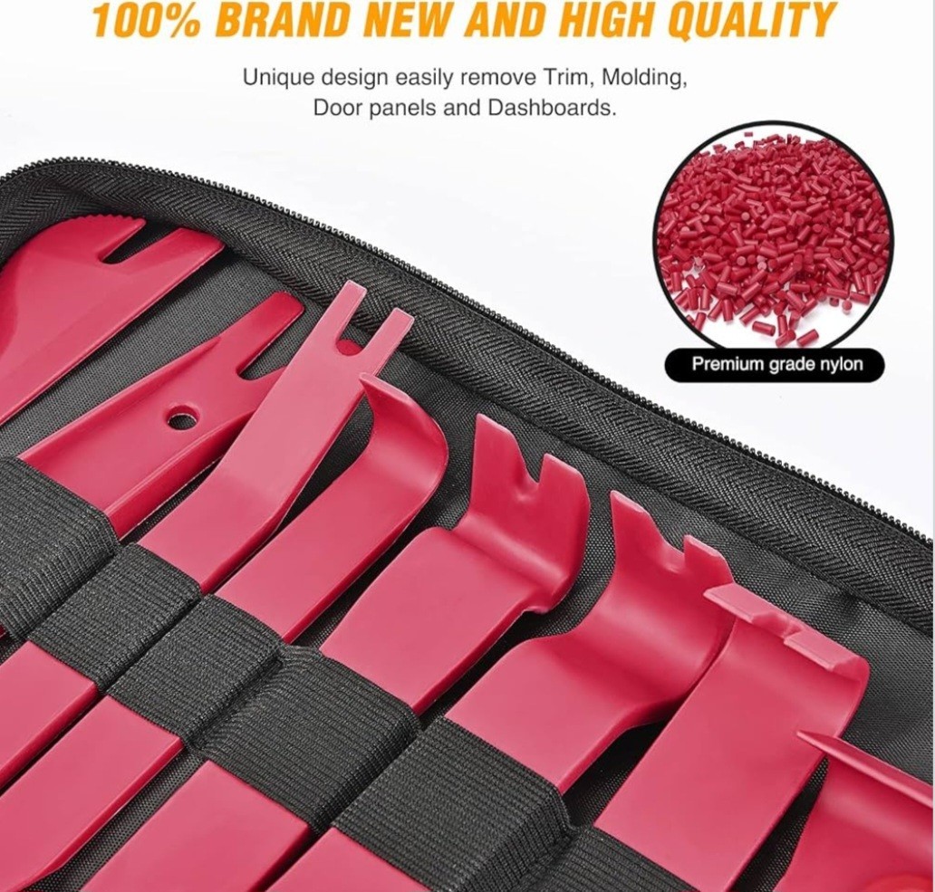 Red 238Pcs Trim Removal Tool Auto Push Pin Bumper Retainer Clip Set Fasteners