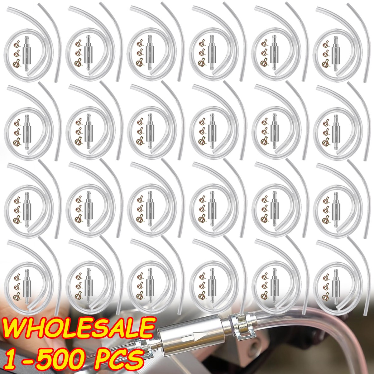 Car Motorcycle Clutch Brake Bleeder Hose One Way Valve Tube Bleeding Tool Lot