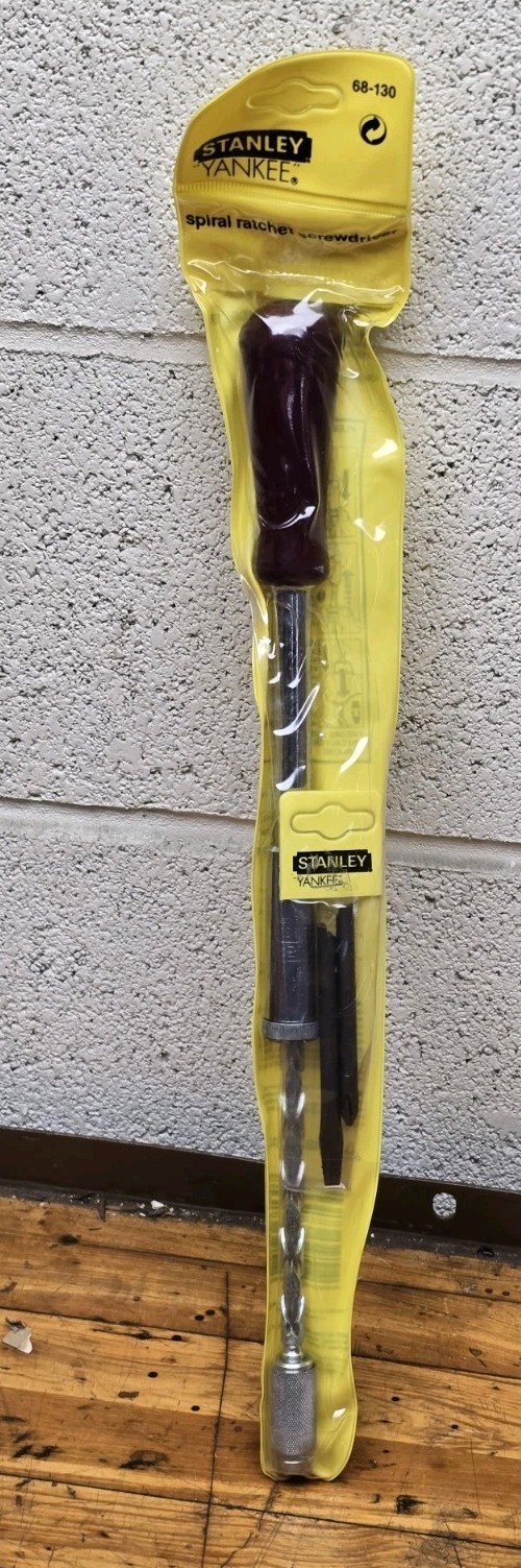 Stanley Yankee 68-130 Spiral Ratchet Screwdriver NOS No. 2 Phillips & Flat NEW