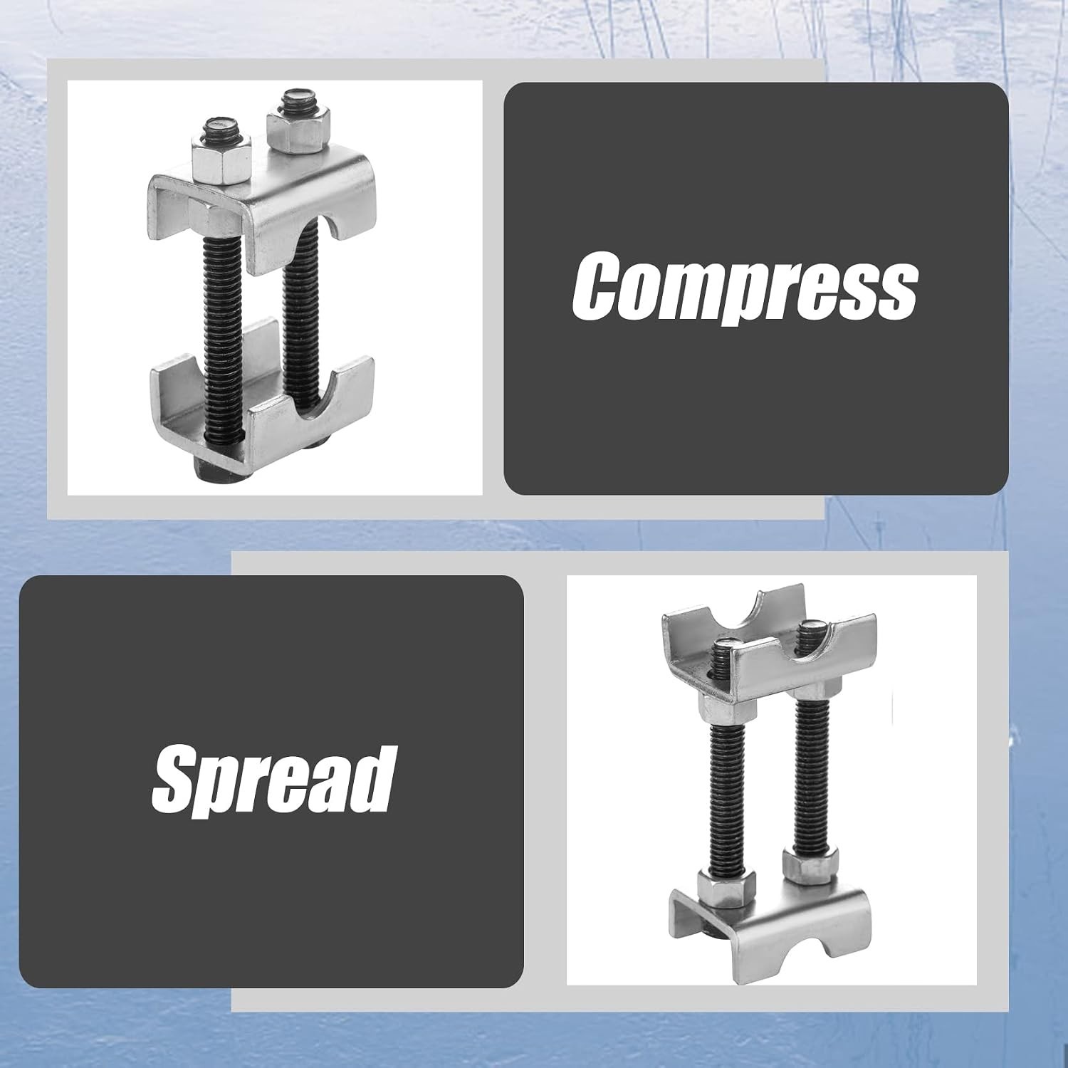 Adjustable Spring Spacers – Dual Saddle Compressor for Larger Tires & Stability