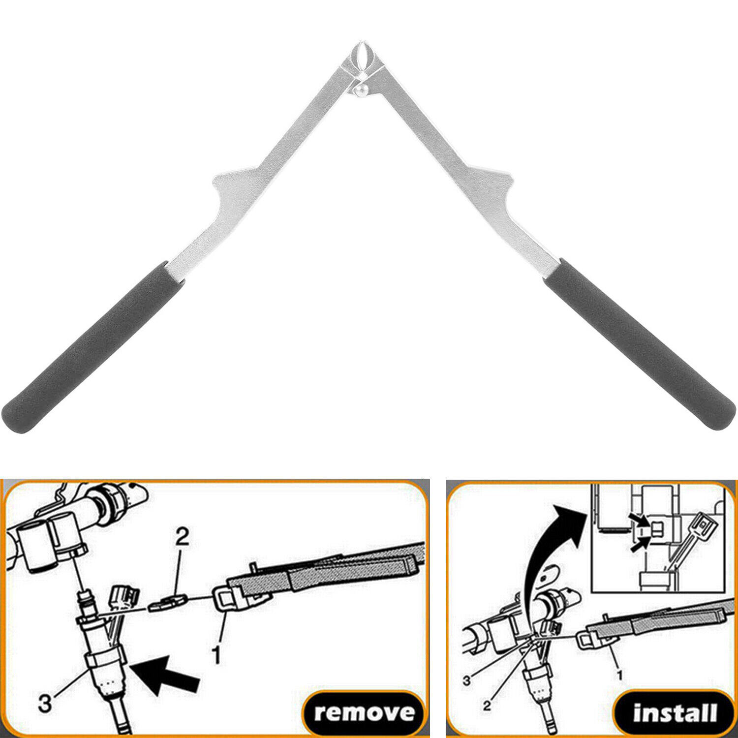 For 2013 And Newer GM 6708 EN-51097 Injector Retaining Clip Installer & Remover