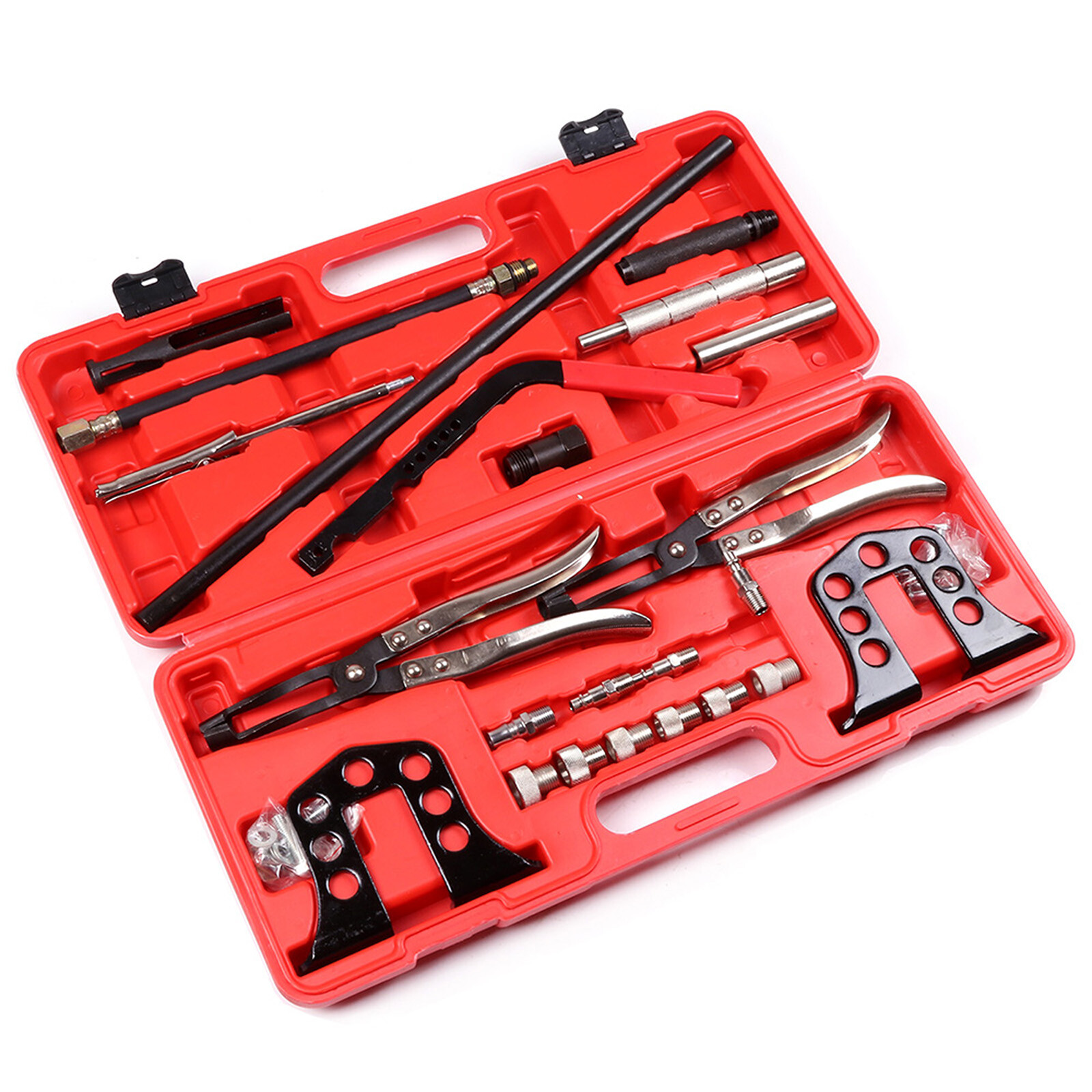 Pro Cylinder Valve Spring Compressor Stem Seal Installer Remover Tool Kit & Case