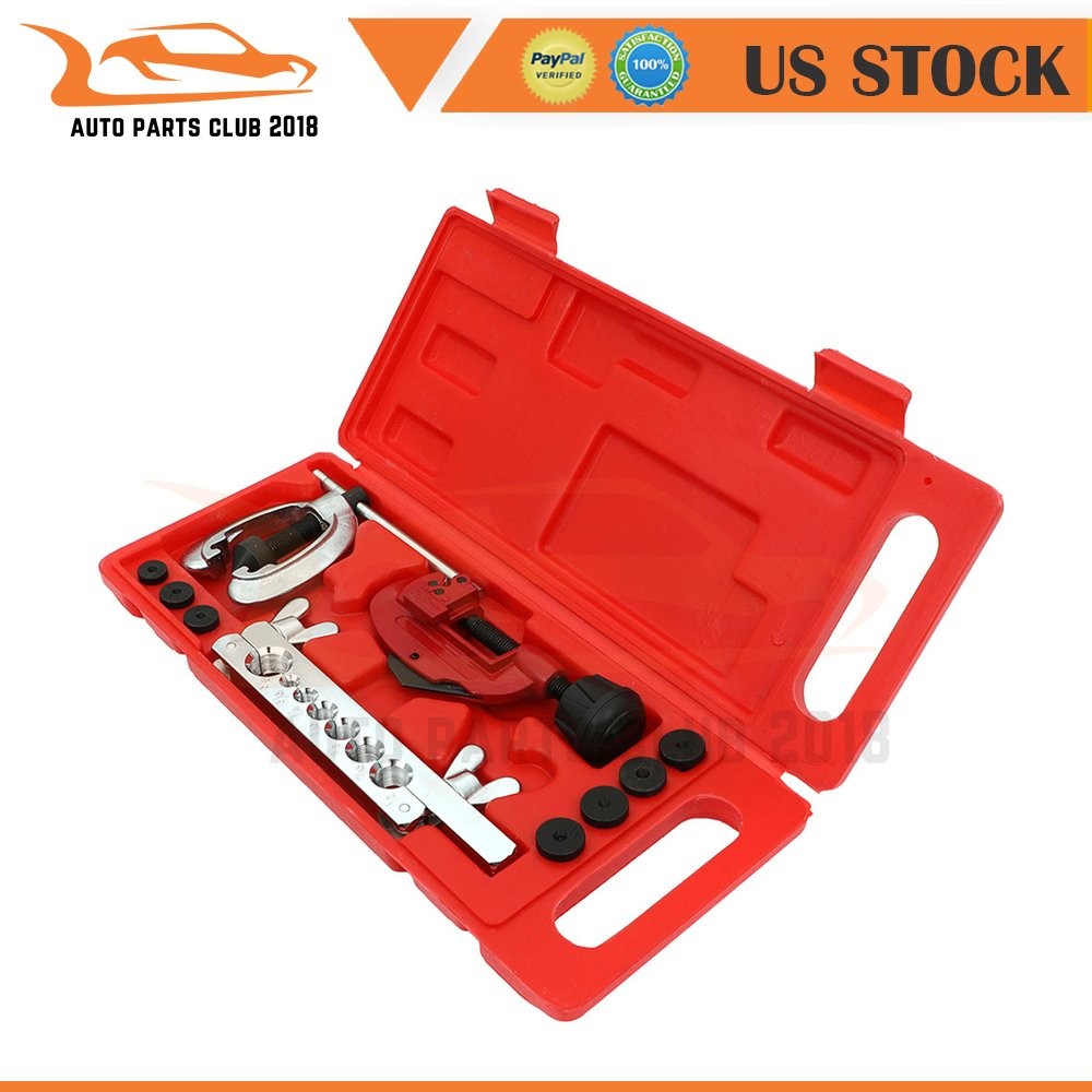 Double Flaring Kit with Tubing Bender (Flare Tool) Pipe Cutter (1/8”to1-1/8”)