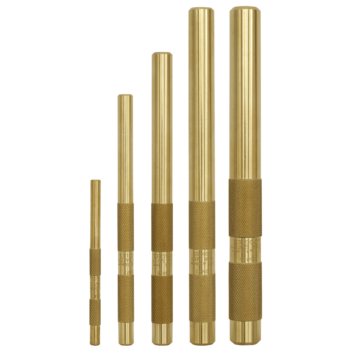 Sealey AKB05 Brass Punch Set 5 Piece