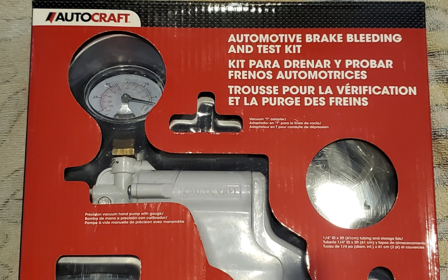 Autocraft Automotive Brake Bleeding and Test Kit Model #AC3310 Lightly Used