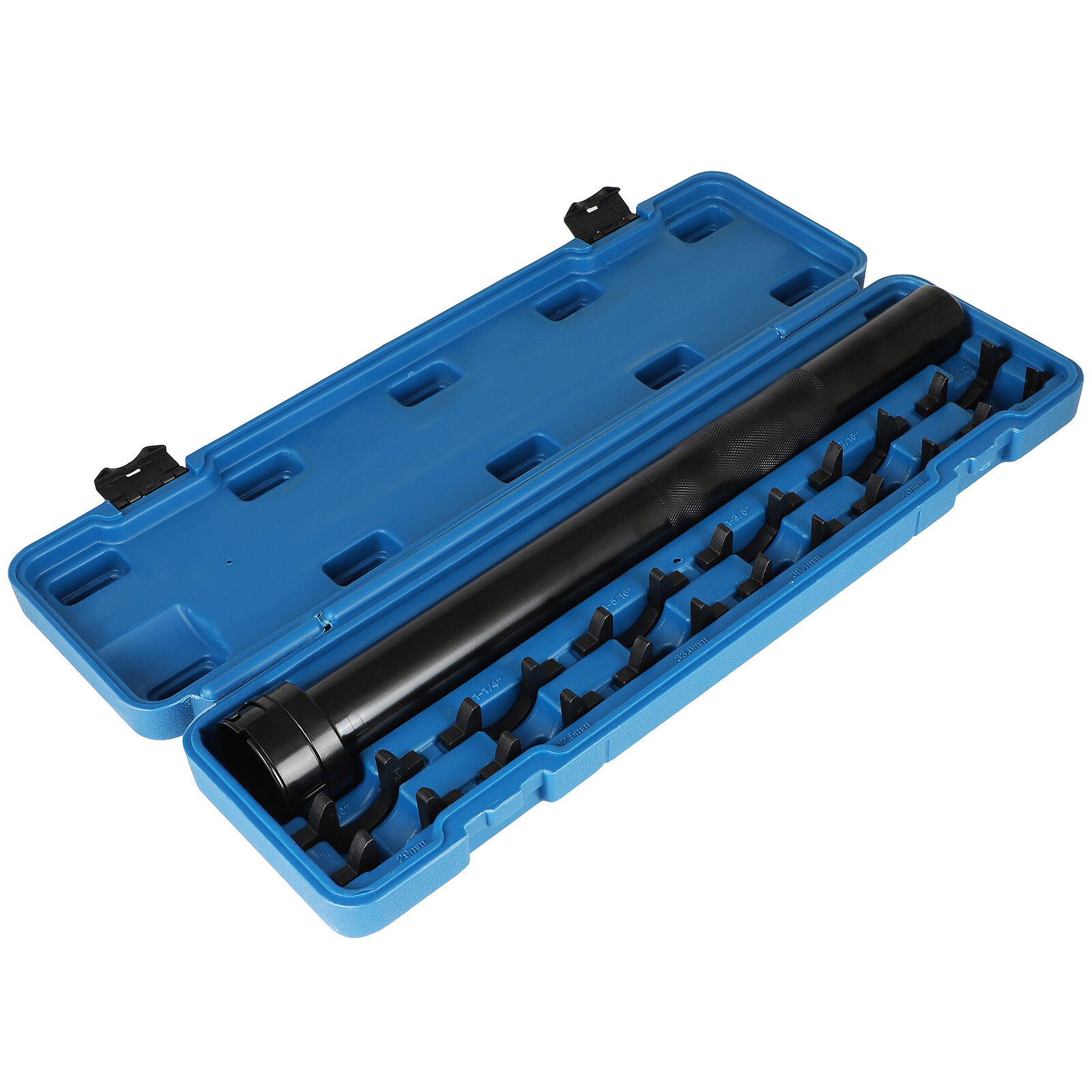 With 12 SAE & Metric Crowfoot Adapters Inner Tie Rod Removal Auto Tool Kit 13pc