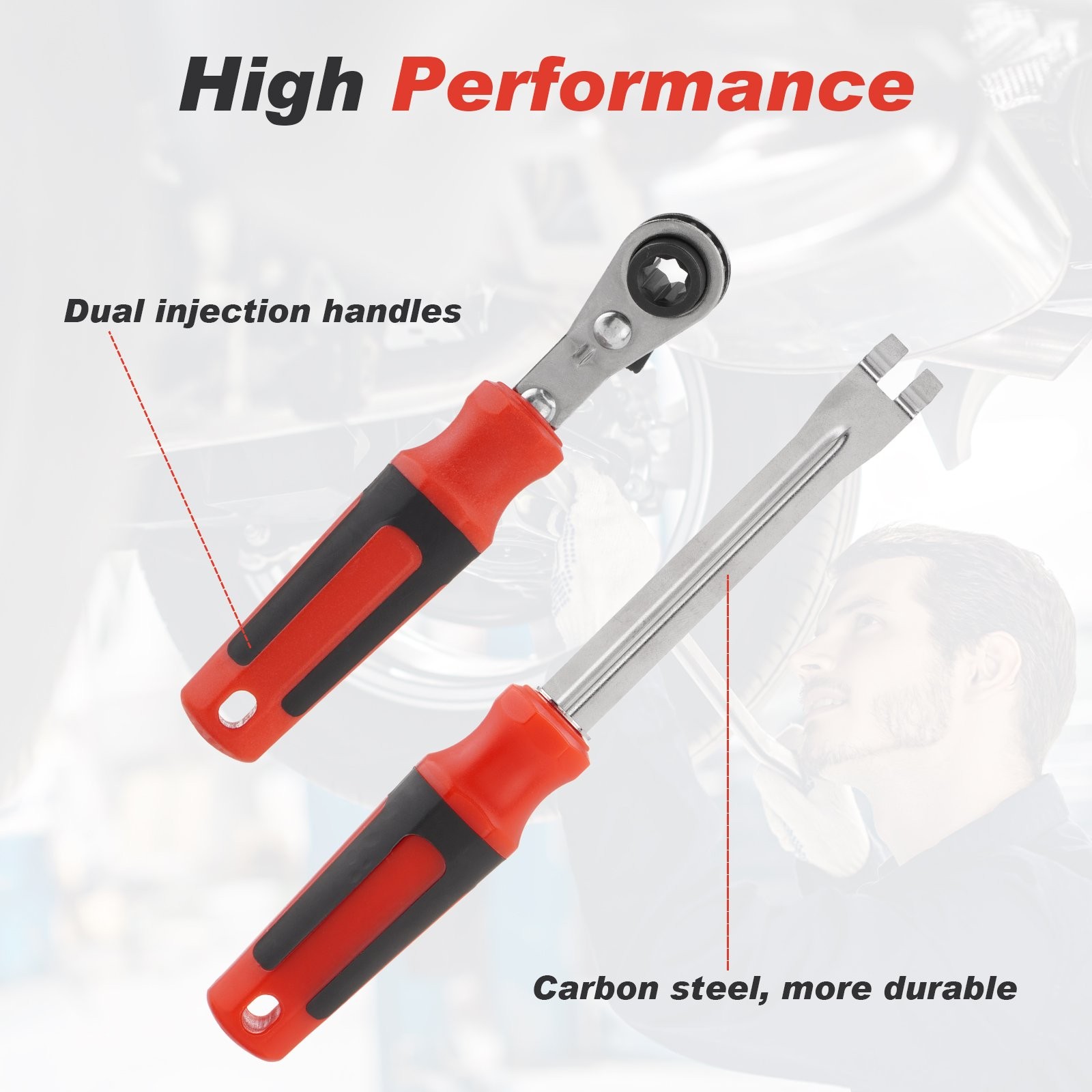 NEW Slack Adjuster Tool Set – 5/16′ Double Square Reversible Ratcheting Wrench