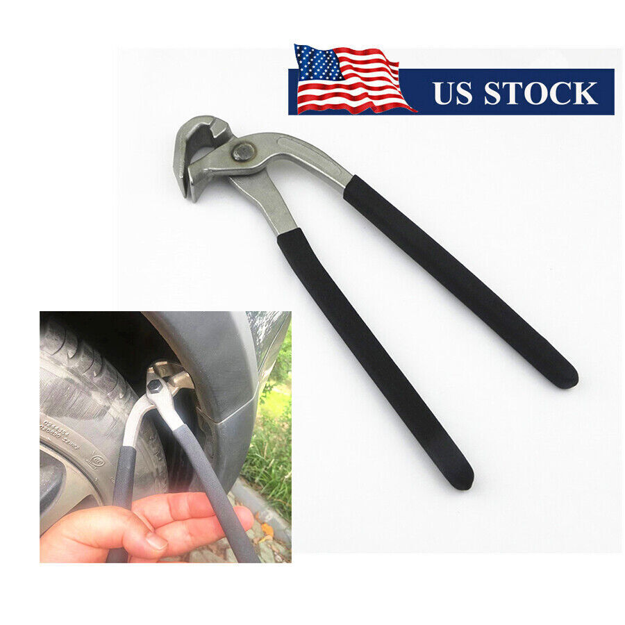 Angled Head Car Fender Panel Leaf Edge Plier Tool Dent Paint Non-Damaged Crimper