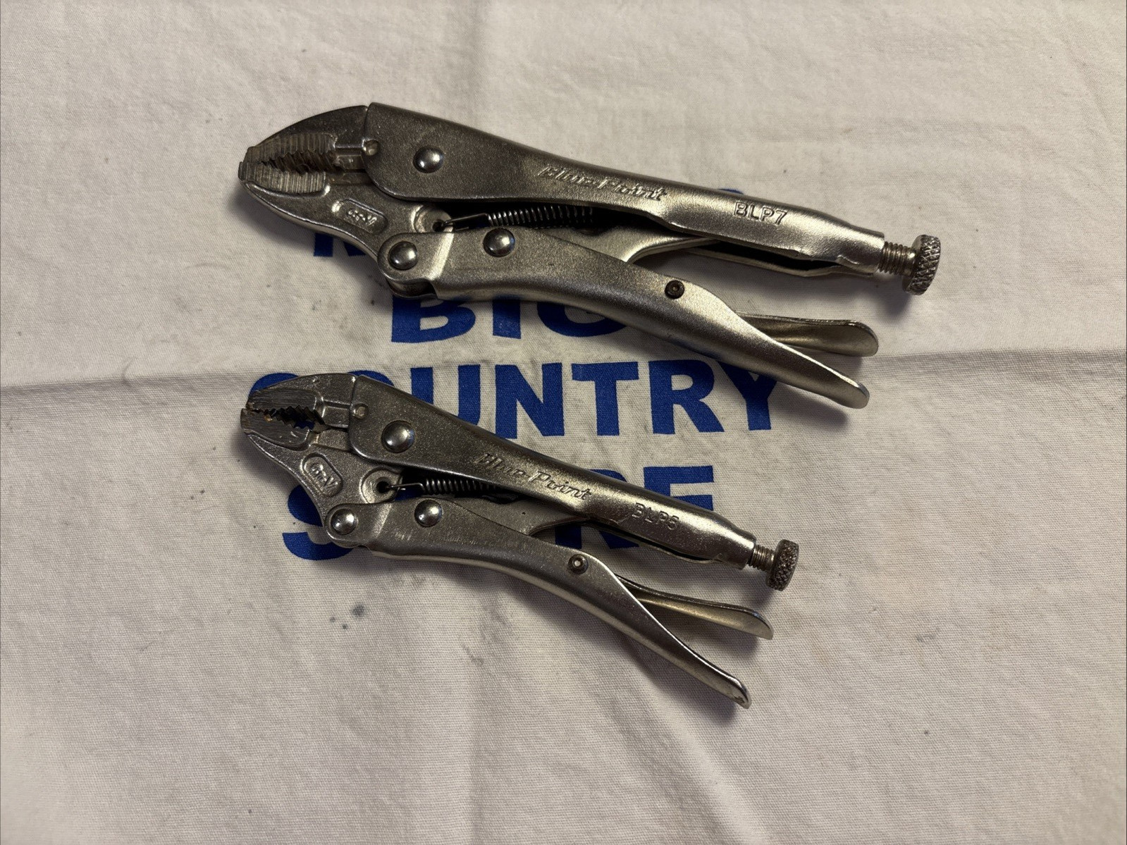 Blue Point 2 Piece Locking Pliers Set BLP3 BLP7