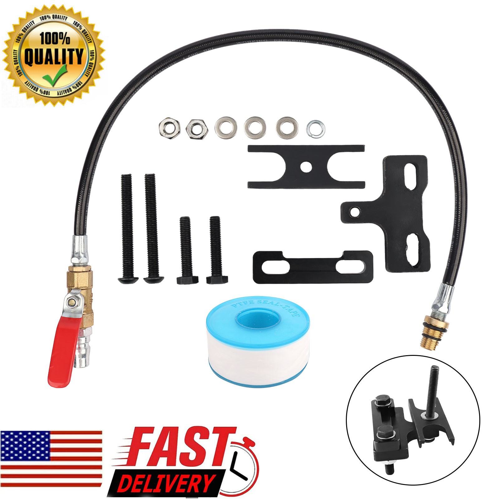 LS LS1 Engine Valve Spring Compressor & Air Valve Holding Hose Tool For GM Chevy
