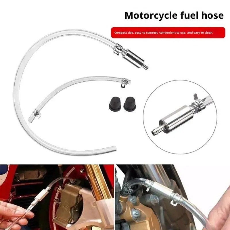 Clutch Brake Bleeder Hose One Way Valve Tube Bleeding Tools Kit Motorcycle Car