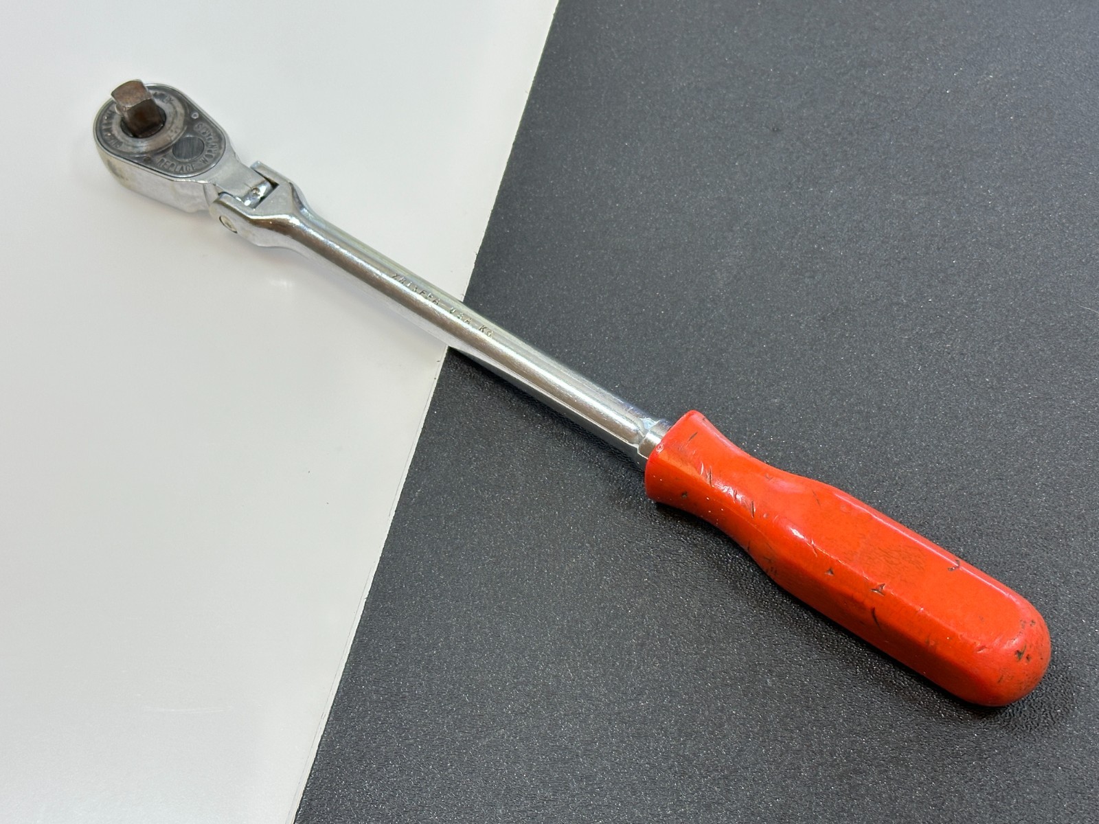 🇺🇸 MAC Tools USA XR11FPA 3/8″ Drive Red LONG Hard Handle Flex Head Ratchet