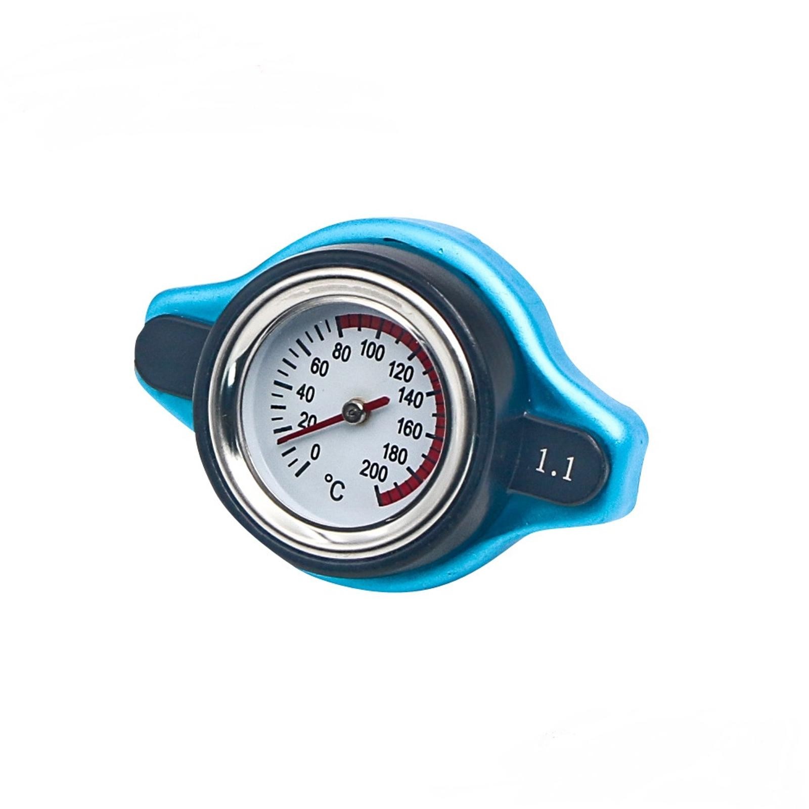 1PC 1.1 Bar Car Thermostatic Radiator Cap Water Tank Cover with Meter b