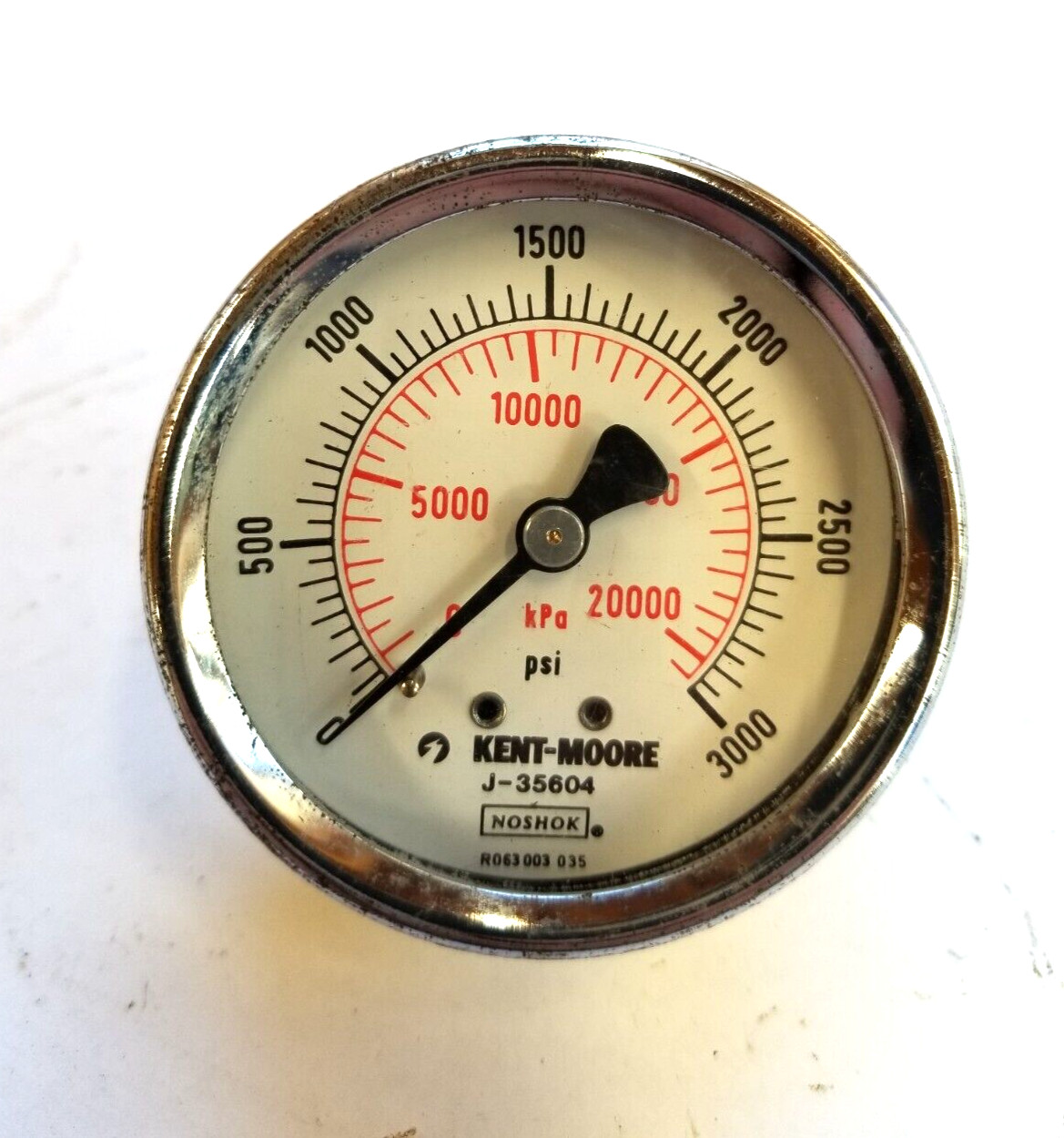 Kent-Moore J-35604 Gauge 0 – 3000 PSI