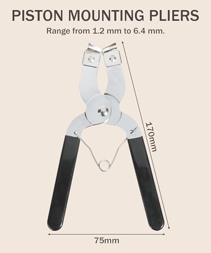Adjustable Piston Ring Compressor Tool Kit 2-1/8 to 7 Inch Installer Pliers
