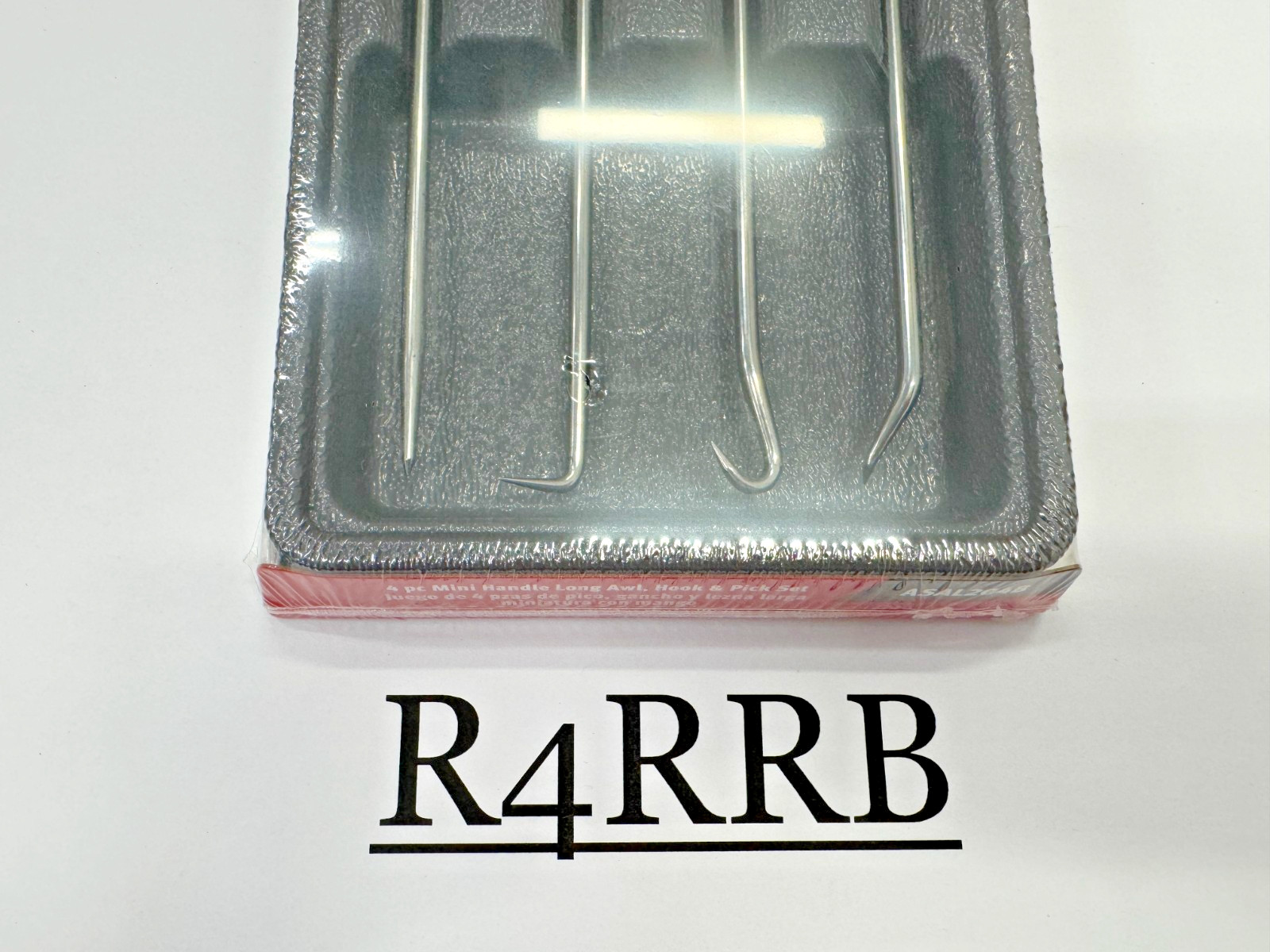 Snap-on Tools USA NEW BLACK Sealed 4pc LONG Mini Awl Hook Pick Set ASAL204B