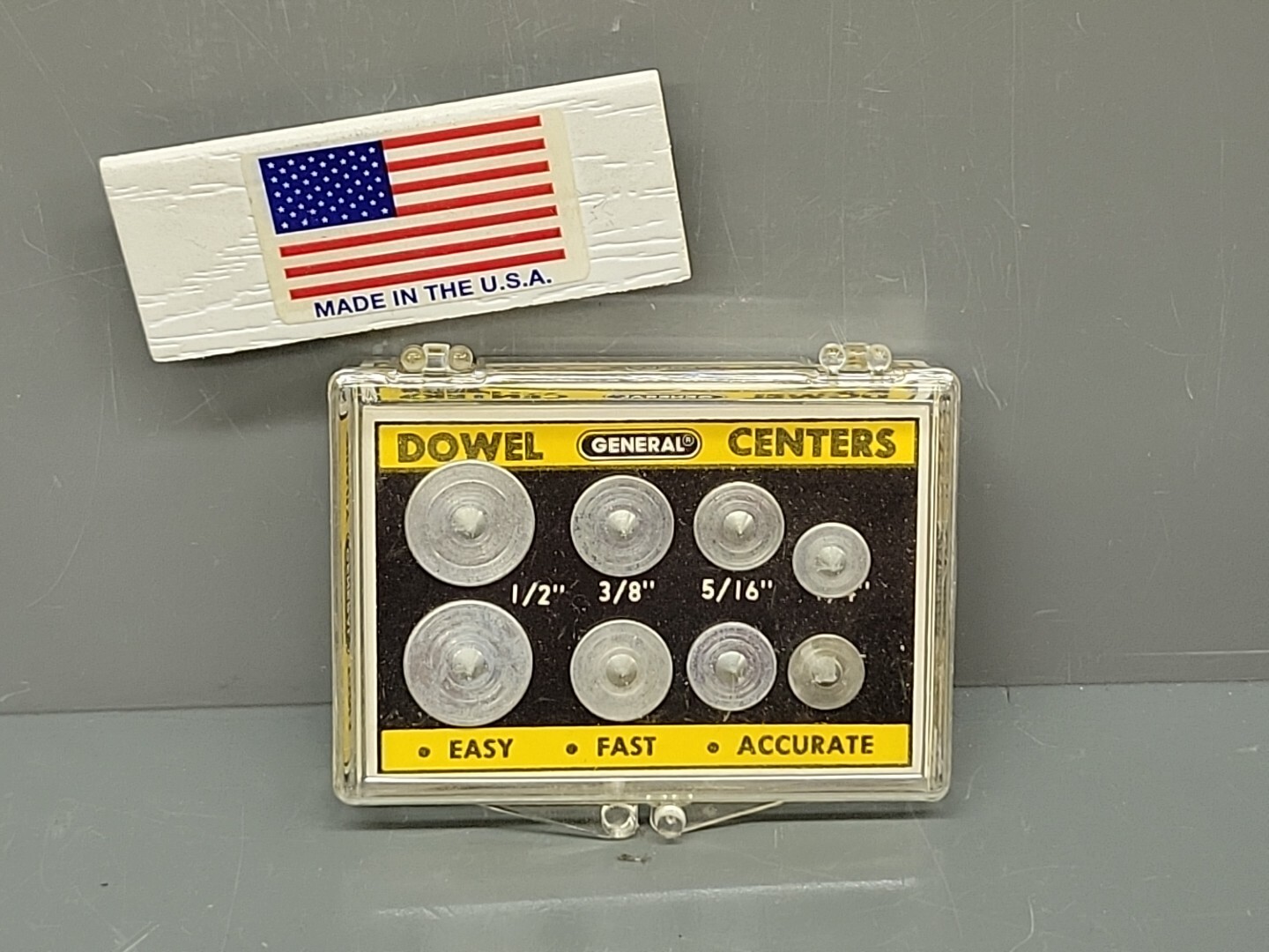 Dowel Centers General Tools 888 USA MADE 1/4 5/16 3/8 1/2 New Old Stock