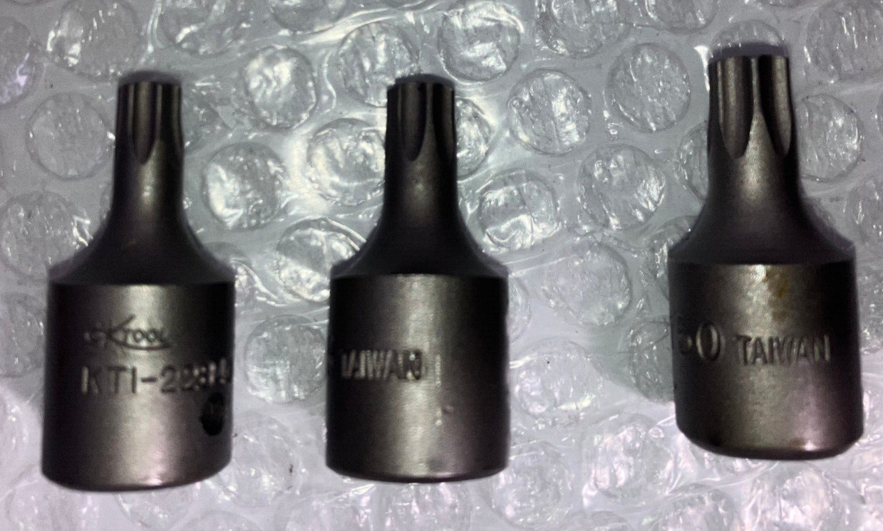 3PC CALIPER TORX SET T-40 T-45 T-50