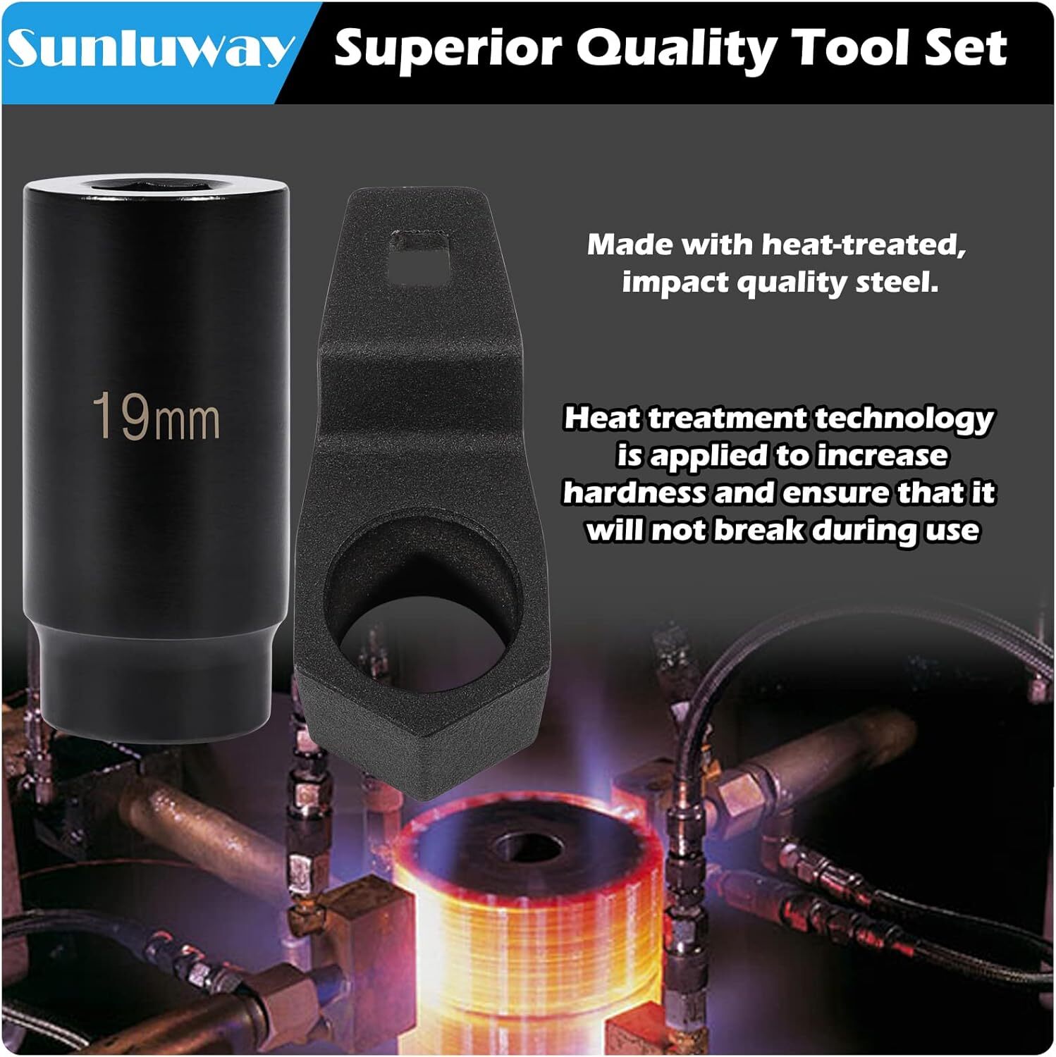 19mm Harmonic Balancer Socket & 50mm Crankshaft Pulley Wrench for Honda/ Acura