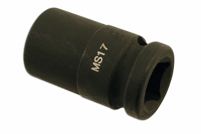 Laser 5707 Wheel Nut Socket Convex 17mm