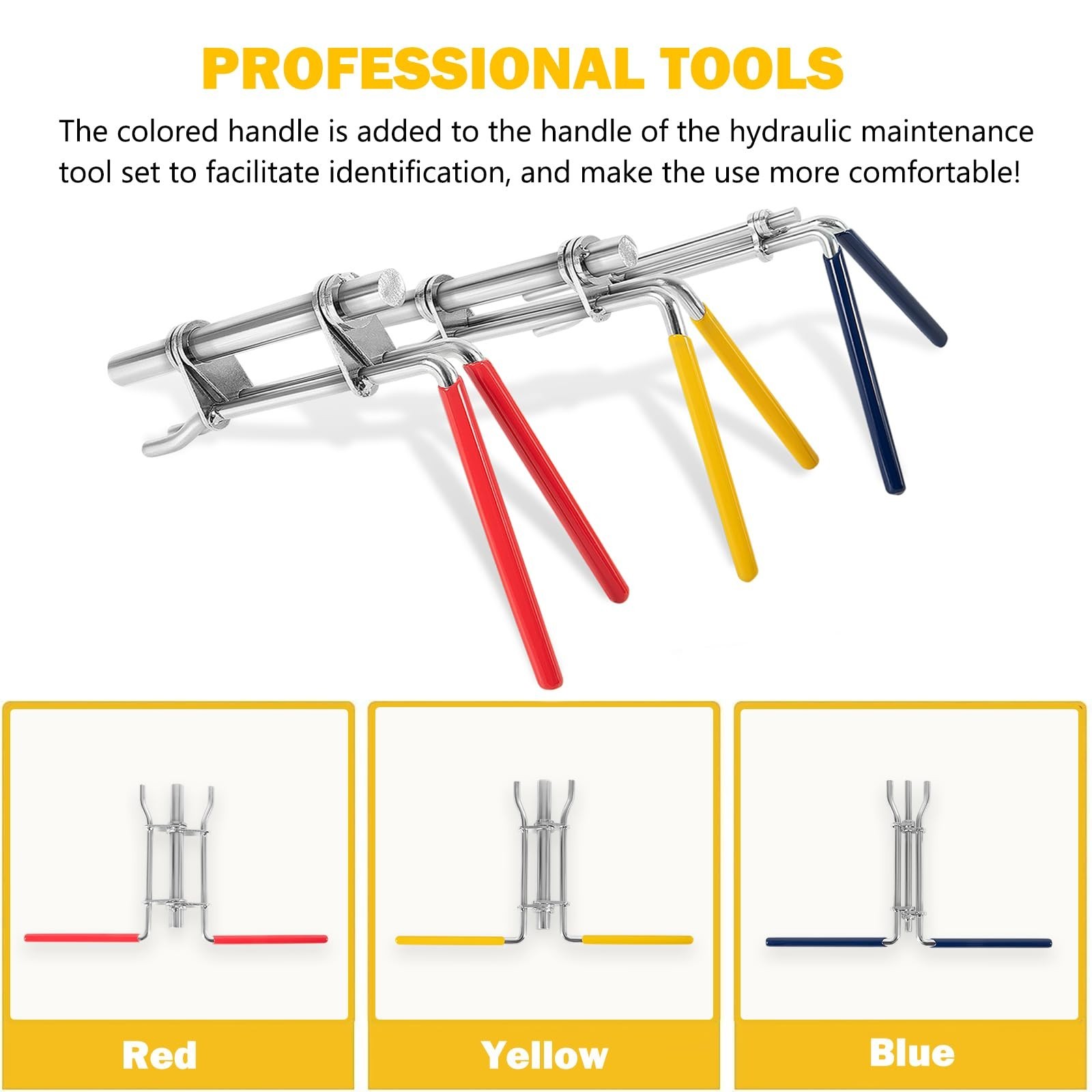 3-Pack Hydraulic Seal Installation Tool Kit | U-Cup Rod Seal & Hydraulic Cylinde