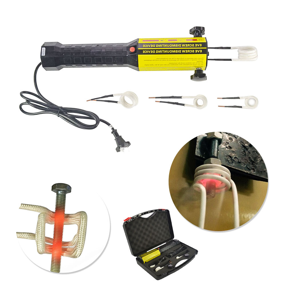 110V Magnetic Induction Heater Kit Bolt Remover Flameless Heat Tool Free Coils