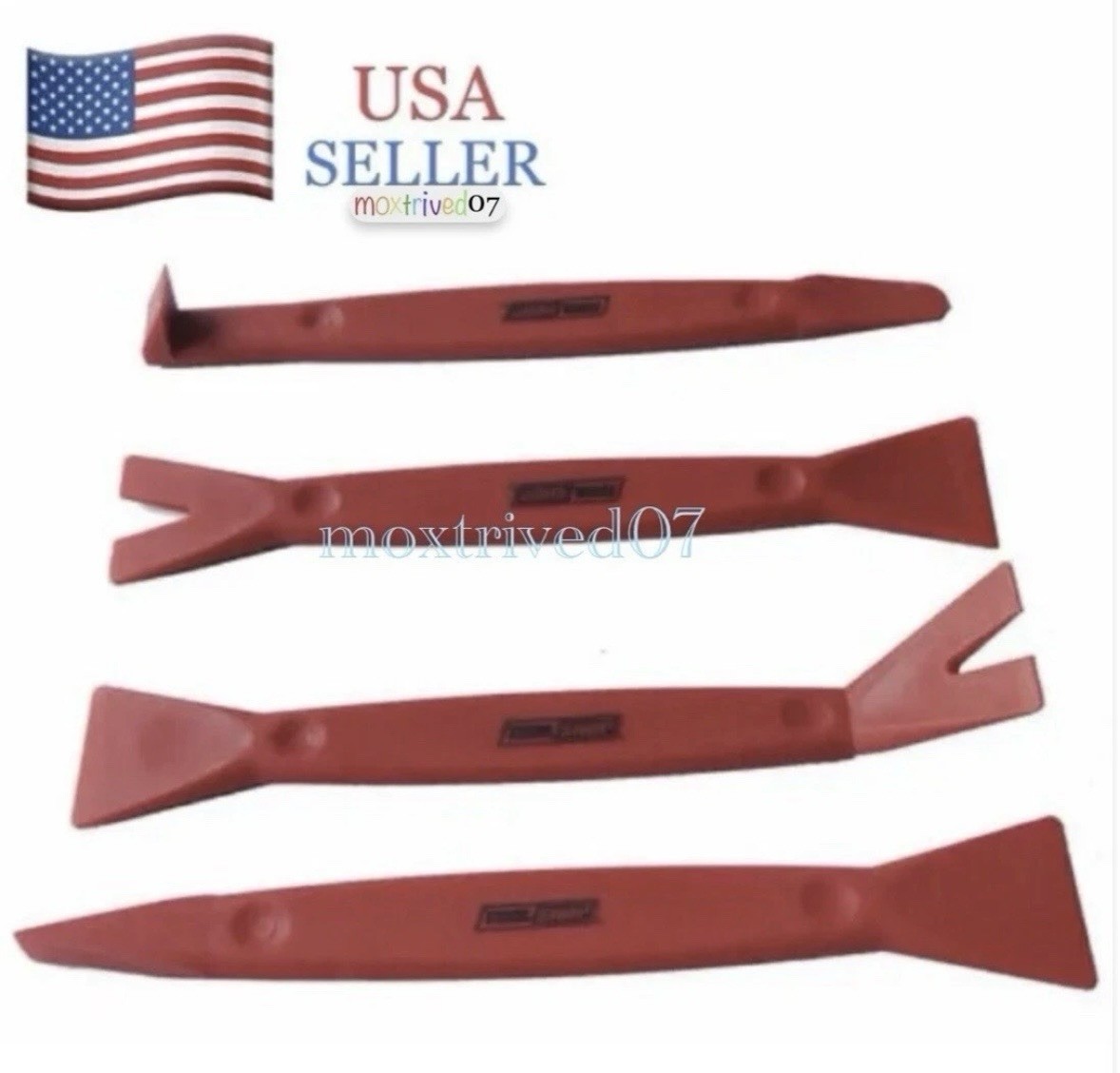 4 Piece Nylon 7-1/2″ Pry Bar Set Install Panel Removal Kit Auto Body Repair