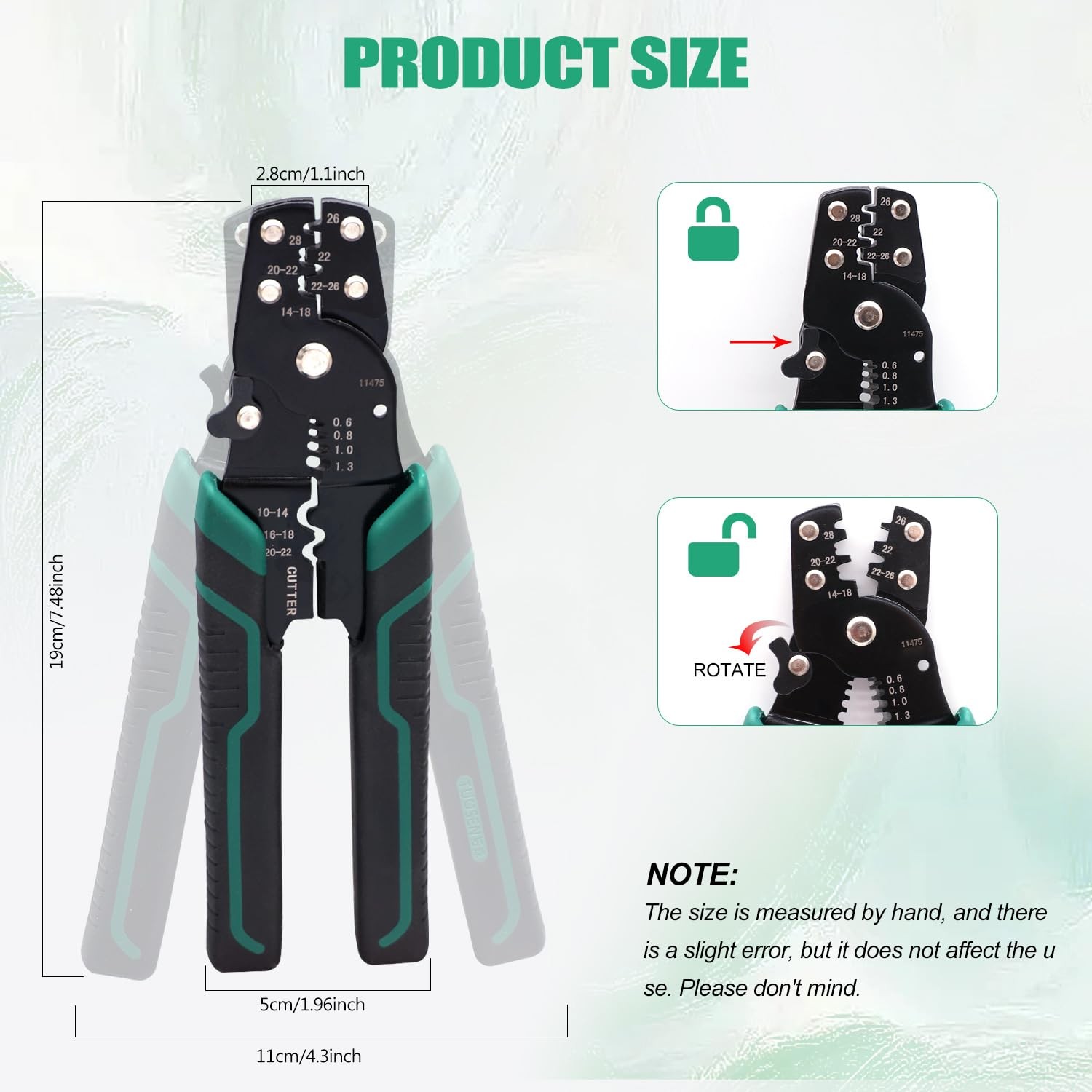 Twidec/Wire Crimper Tool With Stripper Cutter,Multifunctional Crimping