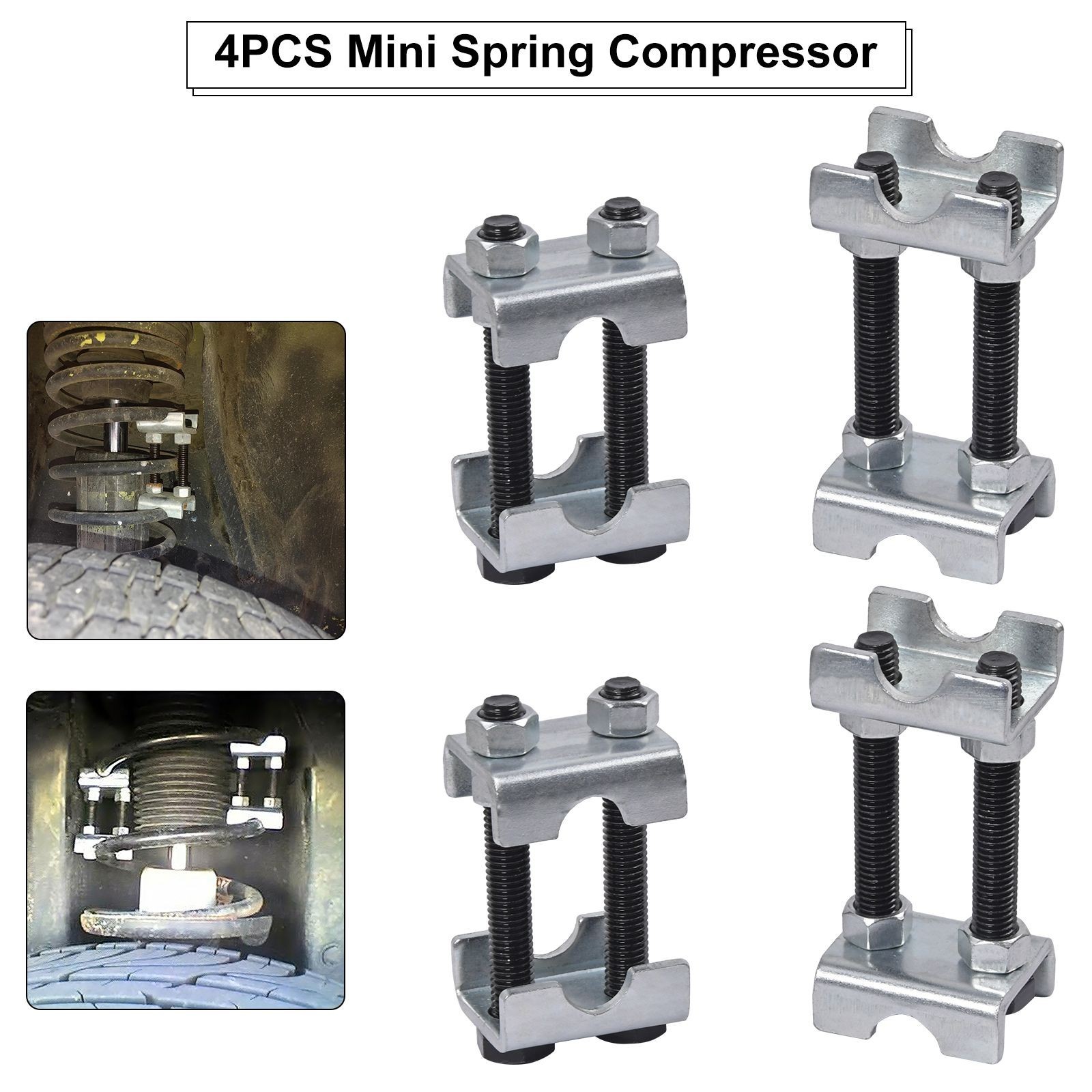 4/8PCS Set 2-Way Adjustable Lift Or Lower Spring Spacers Coil Spring Compressor