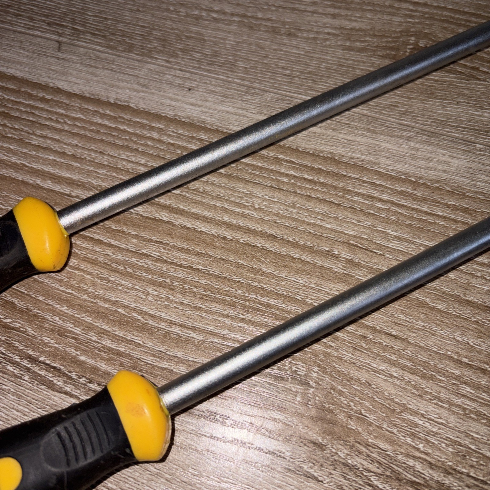 (2) Pittsburg Tools Yellow And Black Soft Grip LONG Car Trim Pad Removal Tools
