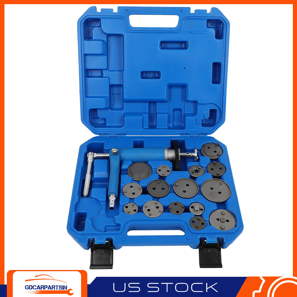 Piston Pad Compressor Wind Back Tool Pneumatic Air Rear Disc Brake Caliper Set