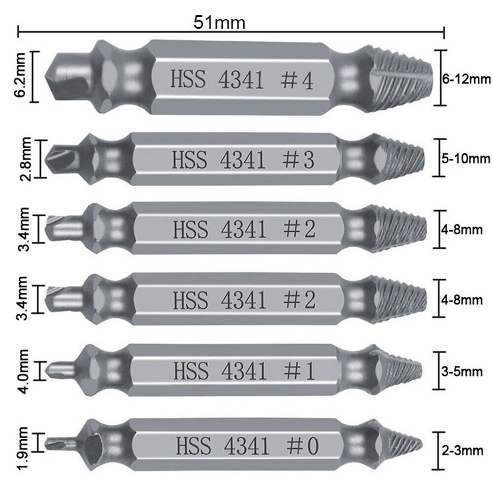 Part Extractor Set Extractor Practical Bolt Stud Remover Damaged Screw