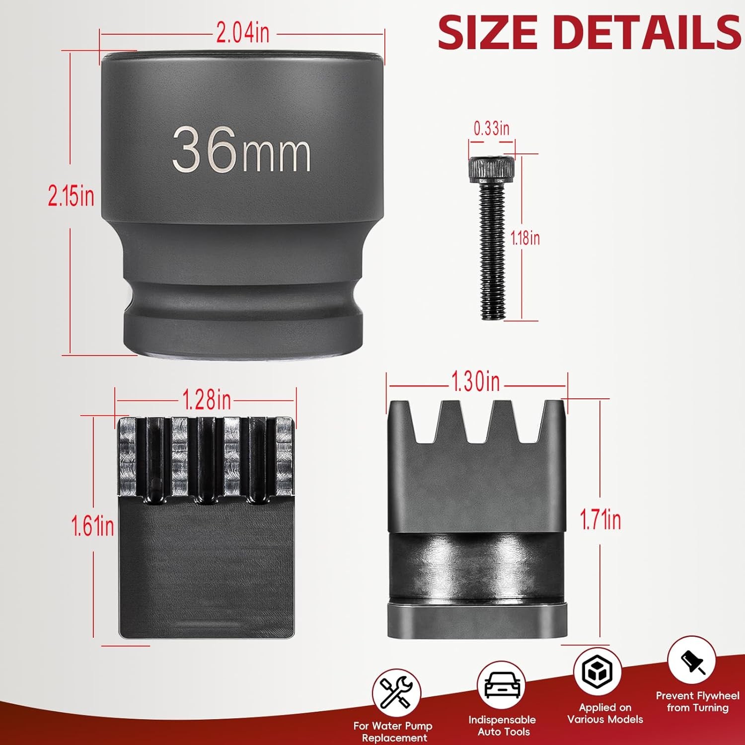 22100 Flywheel Locking Tool Socket Holder Bolt AM-J-44643 S A B for 6.6L Duramax