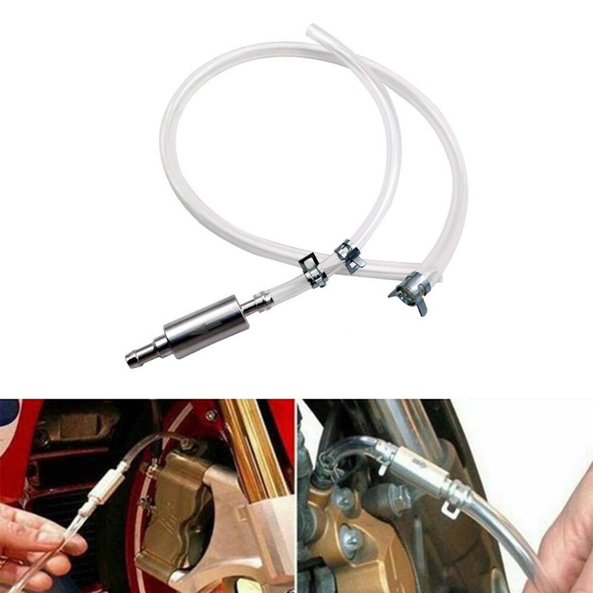1-100PCS Brake Bleeder Hose, One Way Check Valve Tube Bleeding Tool Kit