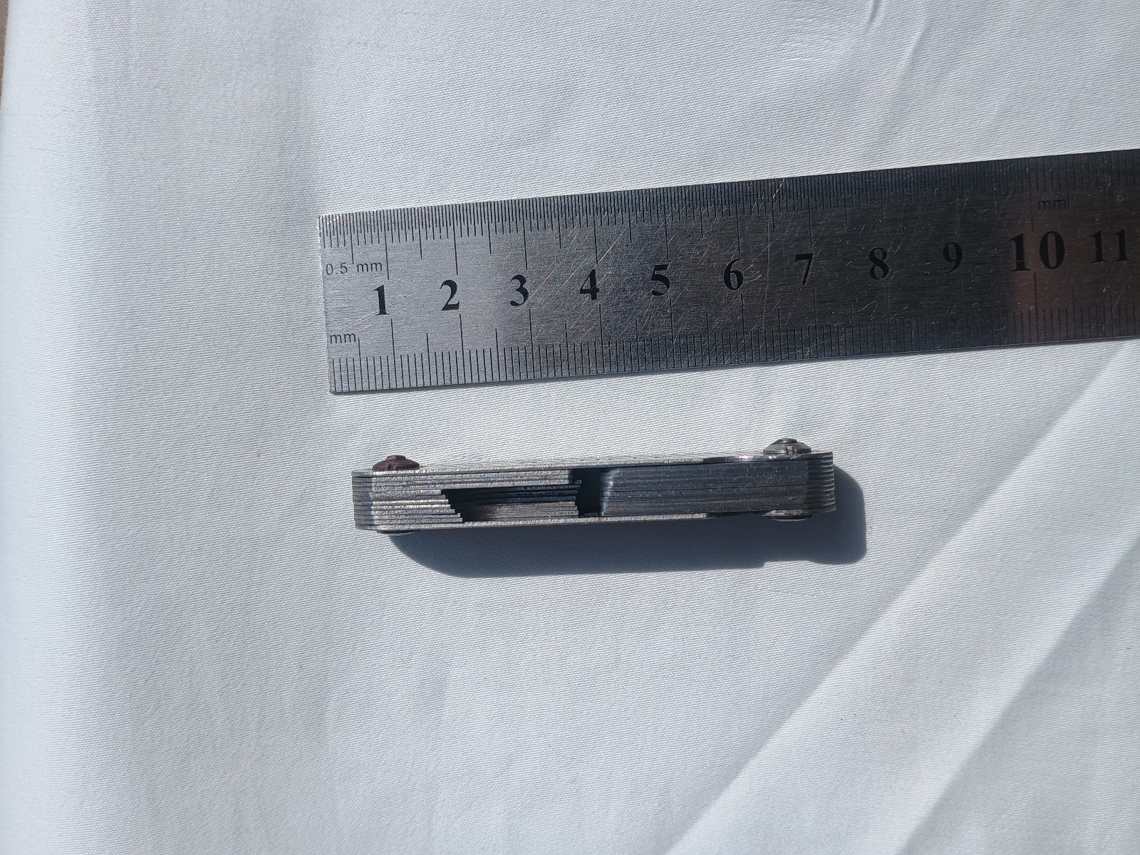 Small Moore & Wright Small Feeler Gauge Engineer Tool Vintage Metal Work Lathe