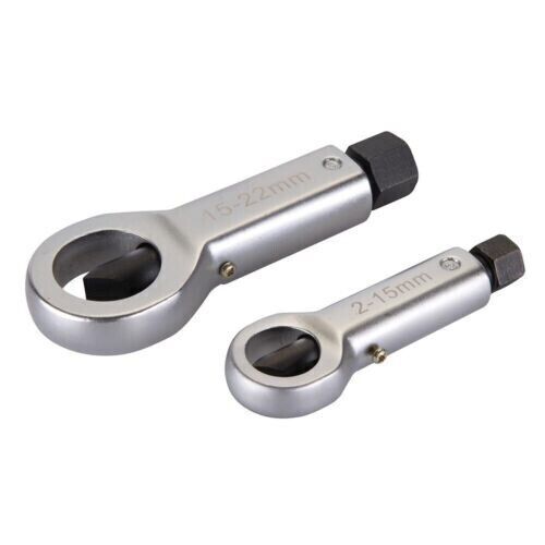 Nut Splitter Set 2pc Removing Splitting Tool Broken Damaged Corroded Stuck Remov