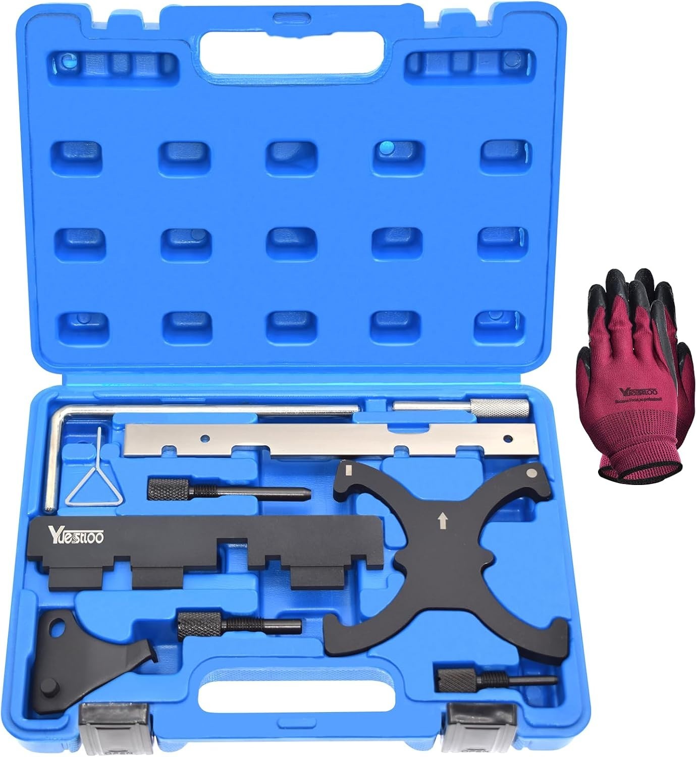 Corrosion-Resistant Engine Timing Tool Set with Carrying Case for Ford/Mazda