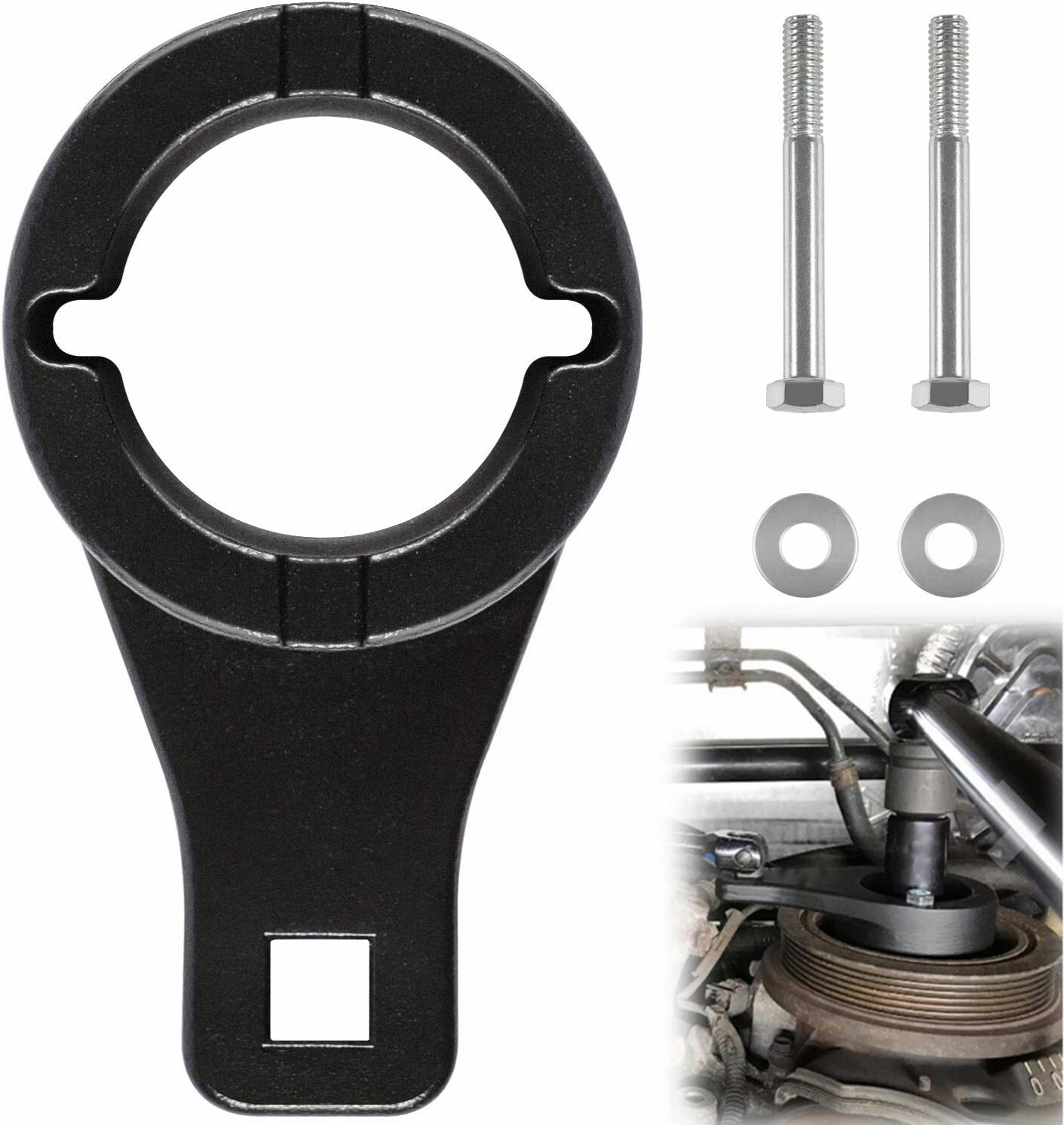 For Toyota Lexus Harmonic Damper Pulley Holding Tool Kit Crankshaft Crank Holder